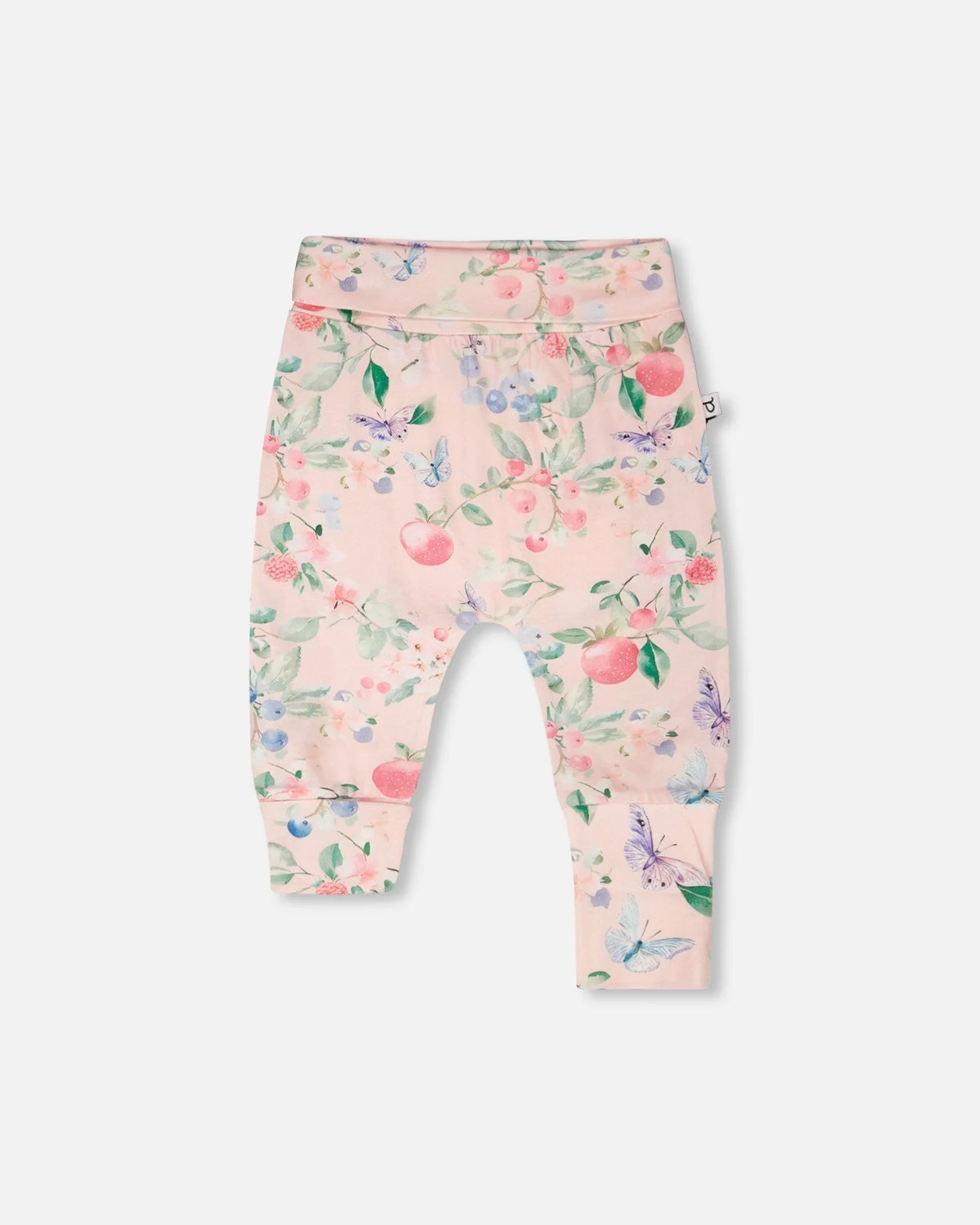2 Pack Cotton Jersey Evolutive Pants Pink Printed Berries And White Strawberry Print - Image 3