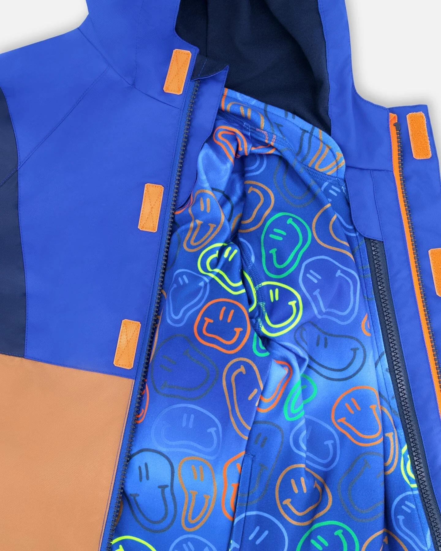 3-In-1 Two-Piece Mid-Season Outerwear Set Blue Colorblock - Image 8
