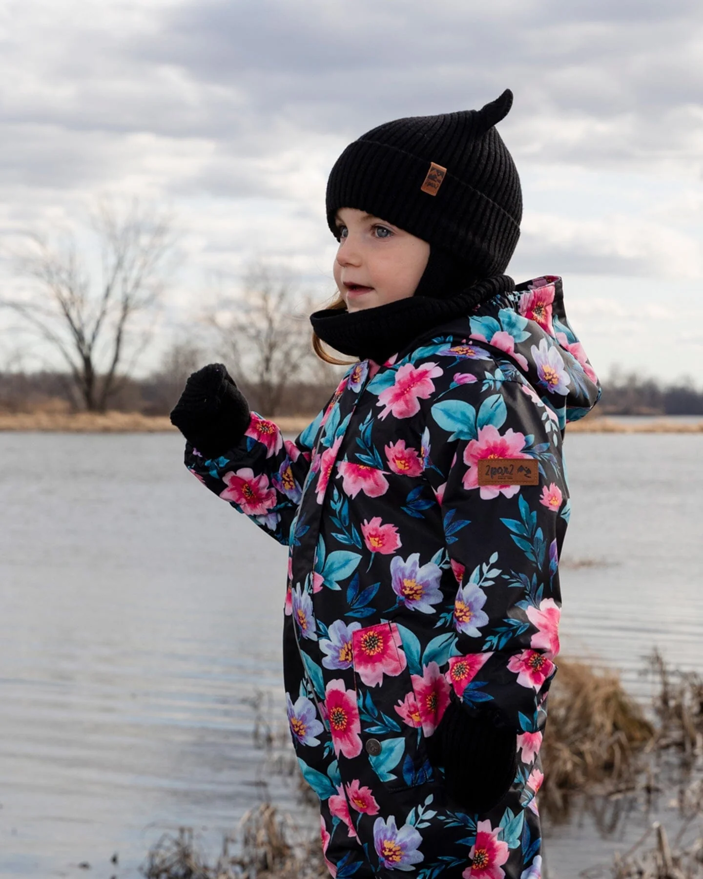 Baby Knit Hat Black - Image 2
