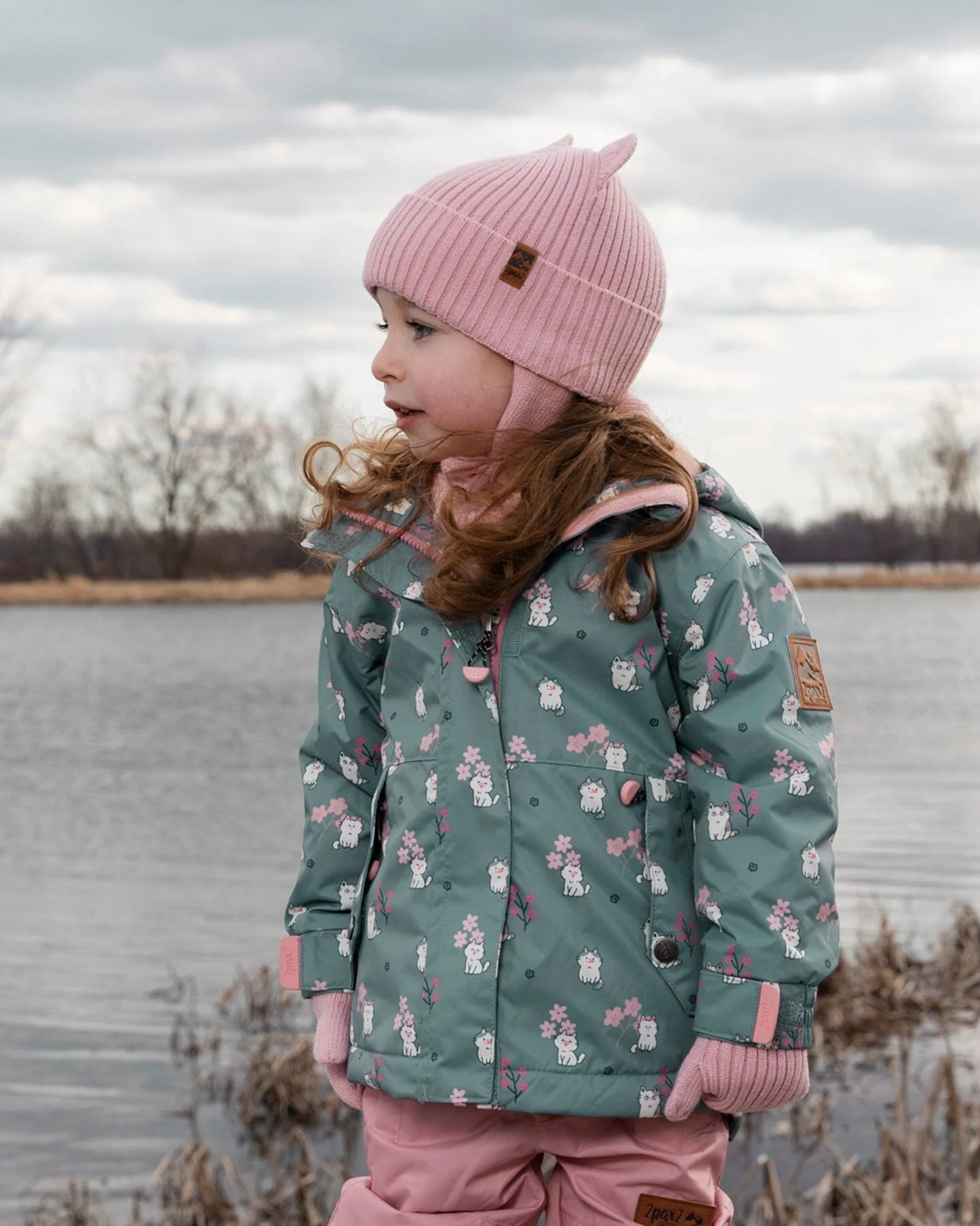 Baby Knit Hat Pale Pink - Image 2
