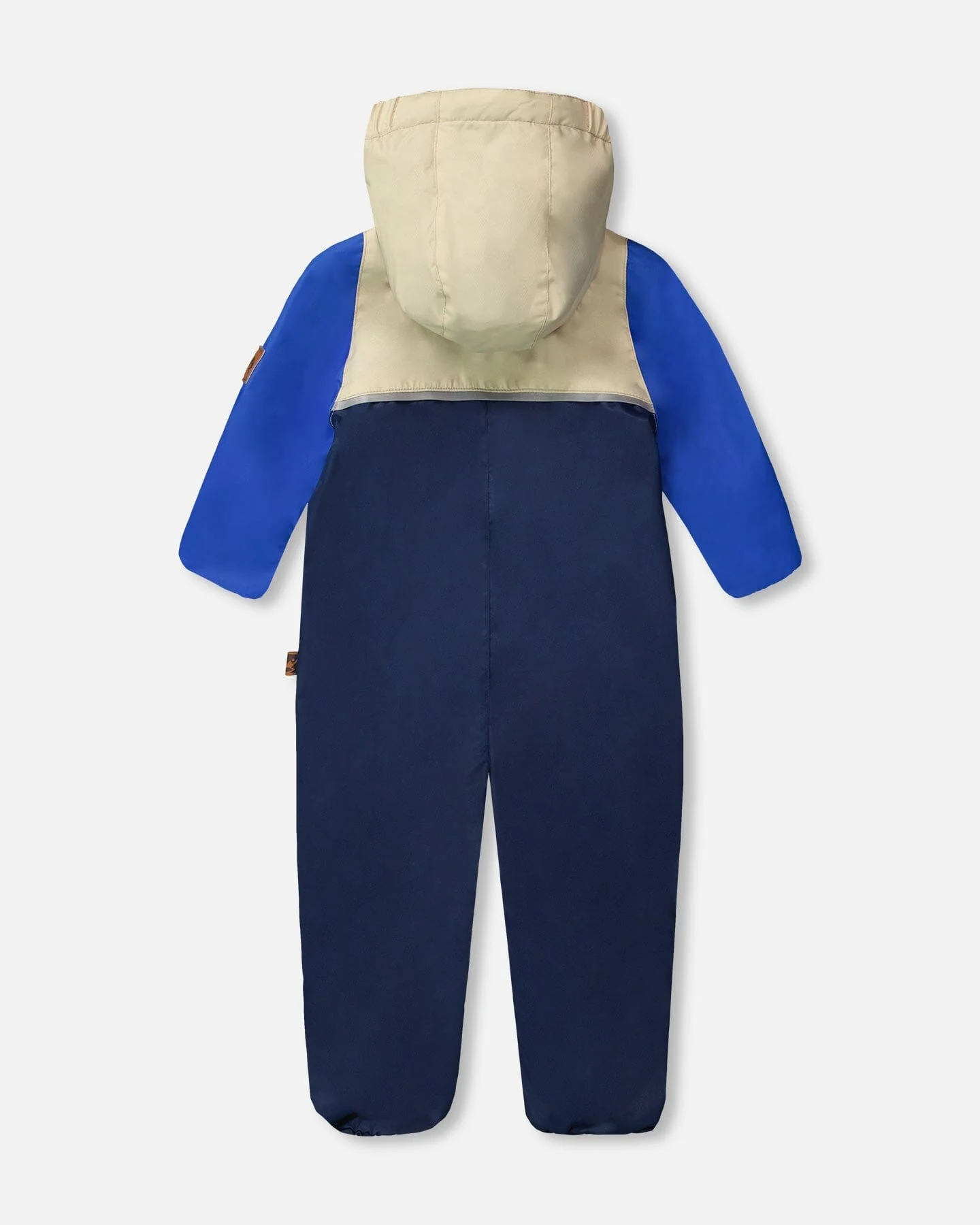 Baby Mid-Season One-Piece Outerwear With Hat Beige - Image 3