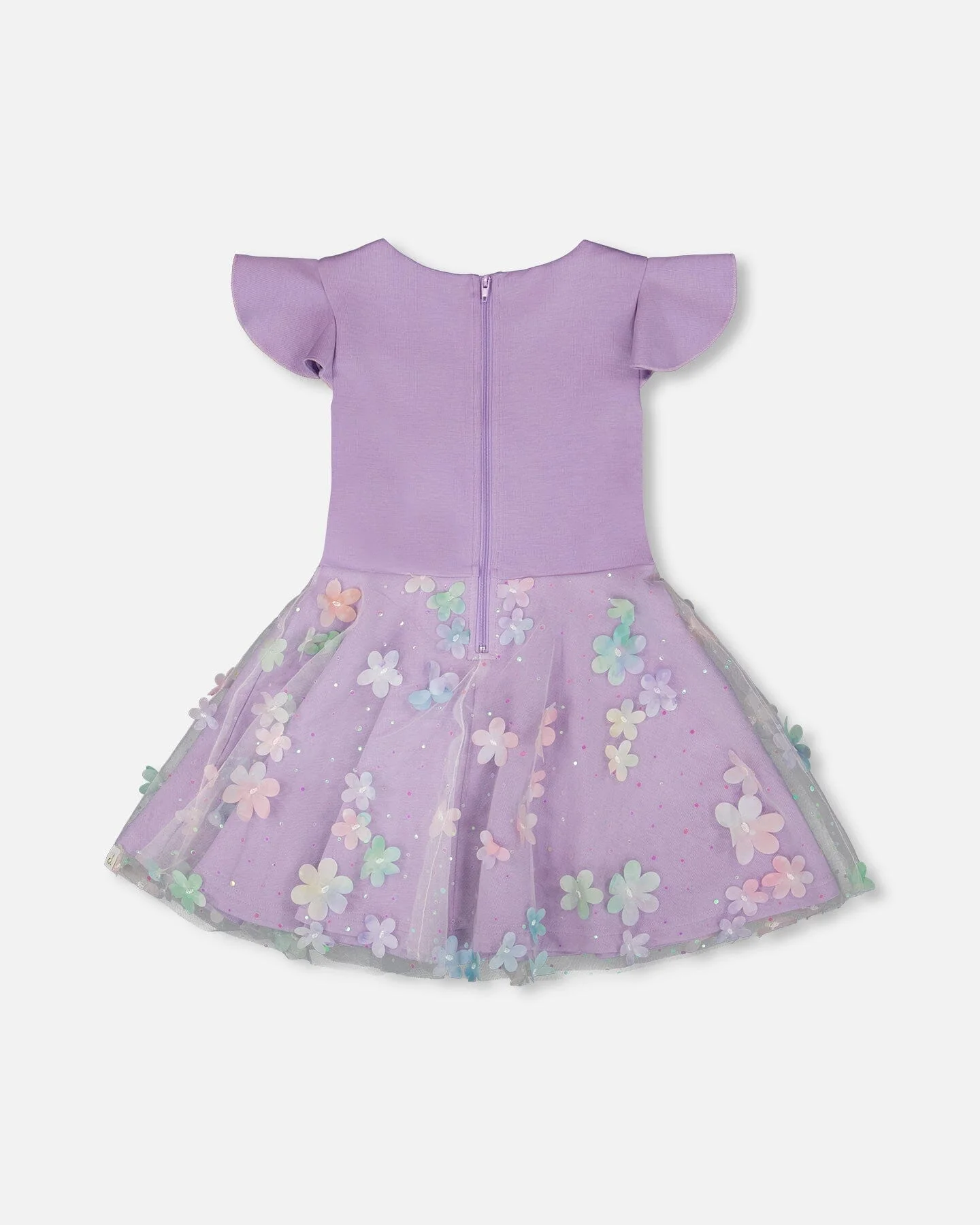 Bi-Material Dress Mauve - Image 3