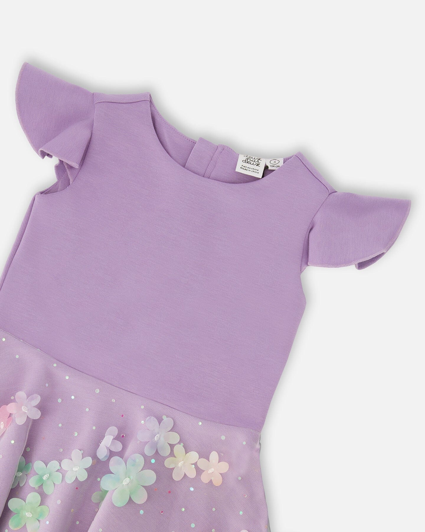 Bi-Material Dress Mauve - Image 4