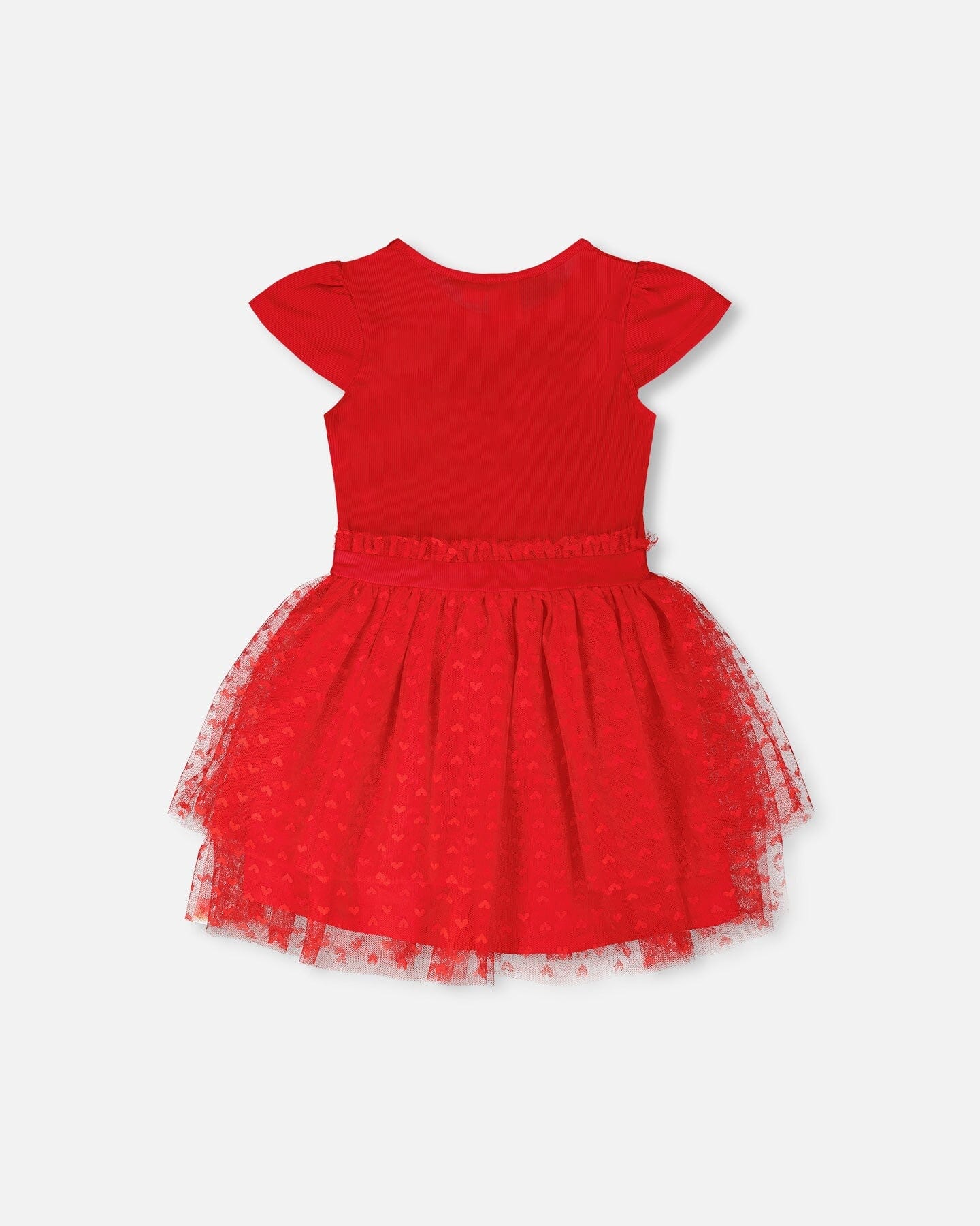 Bi-Material Dress Red - Image 3