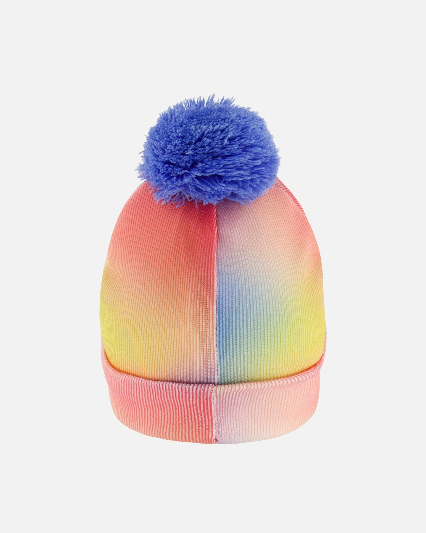 Cable Knit Hat Printed Watercolor Multicolor - Image 3