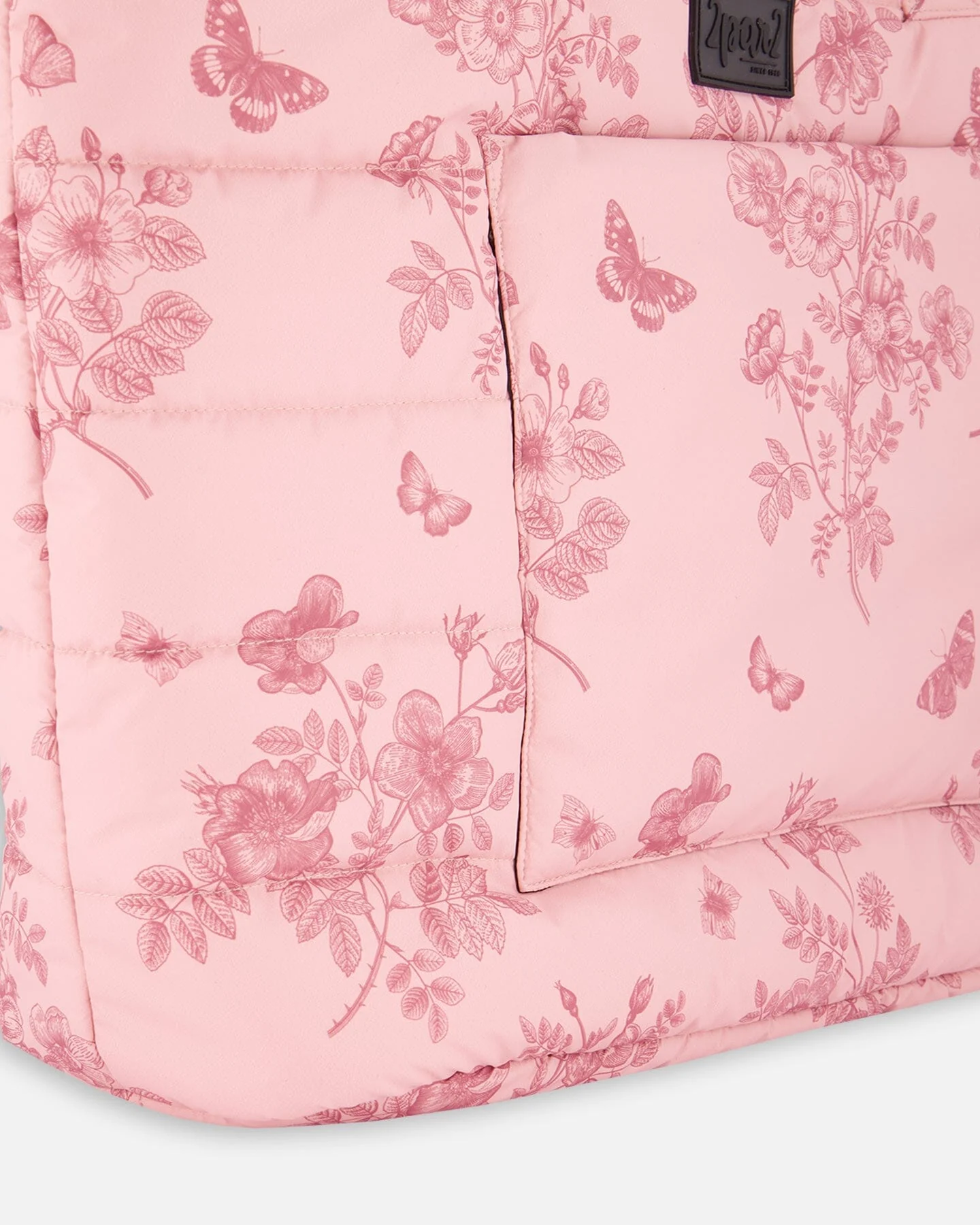 Changing Tote Printed Watercolor Roses - Image 4