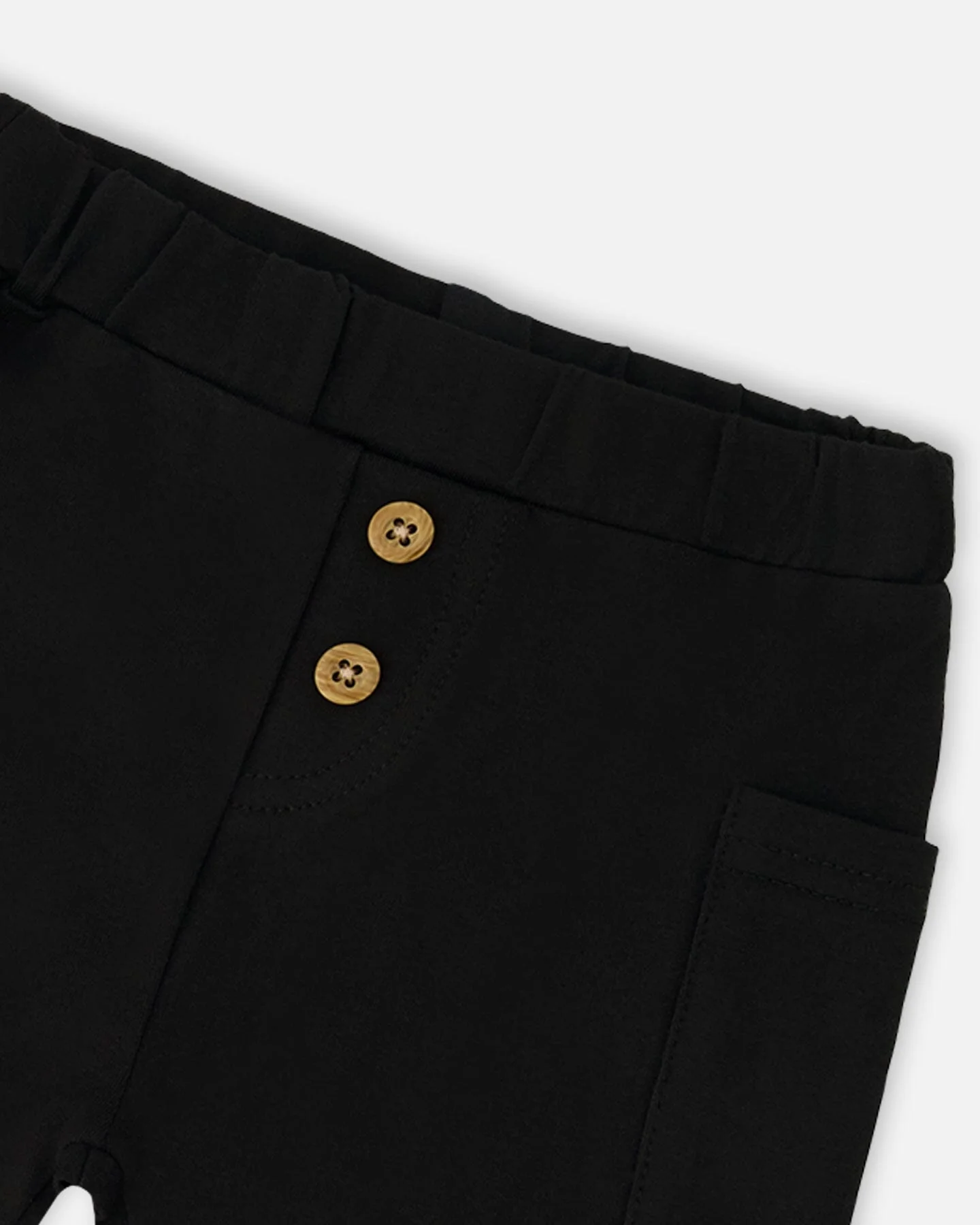Cotton Rib Jersey T-Shirt And Organic Cotton Jersey Short Set Sage Green And Black - Image 5