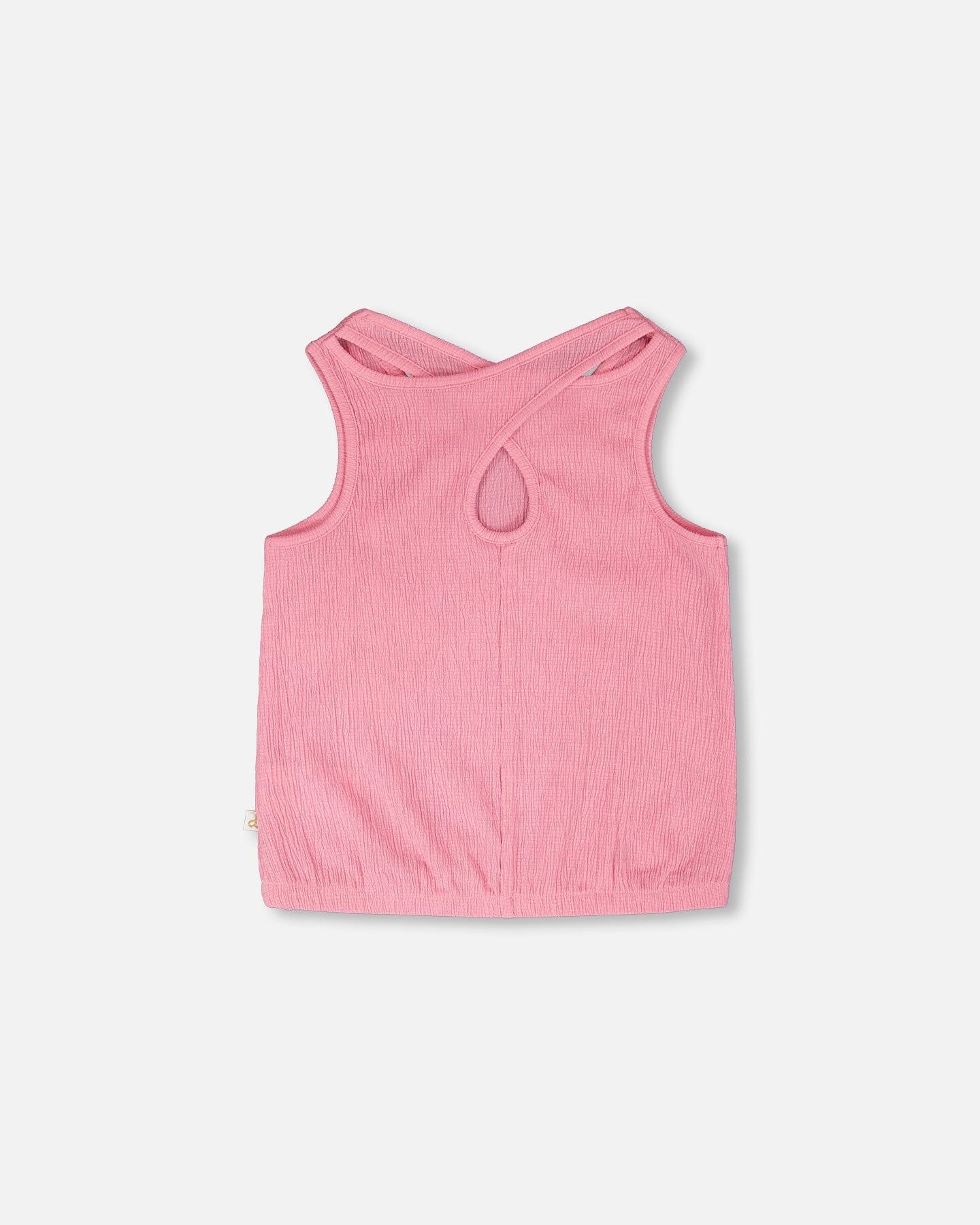 Crinkle Jersey Tank Top Pink - Image 3