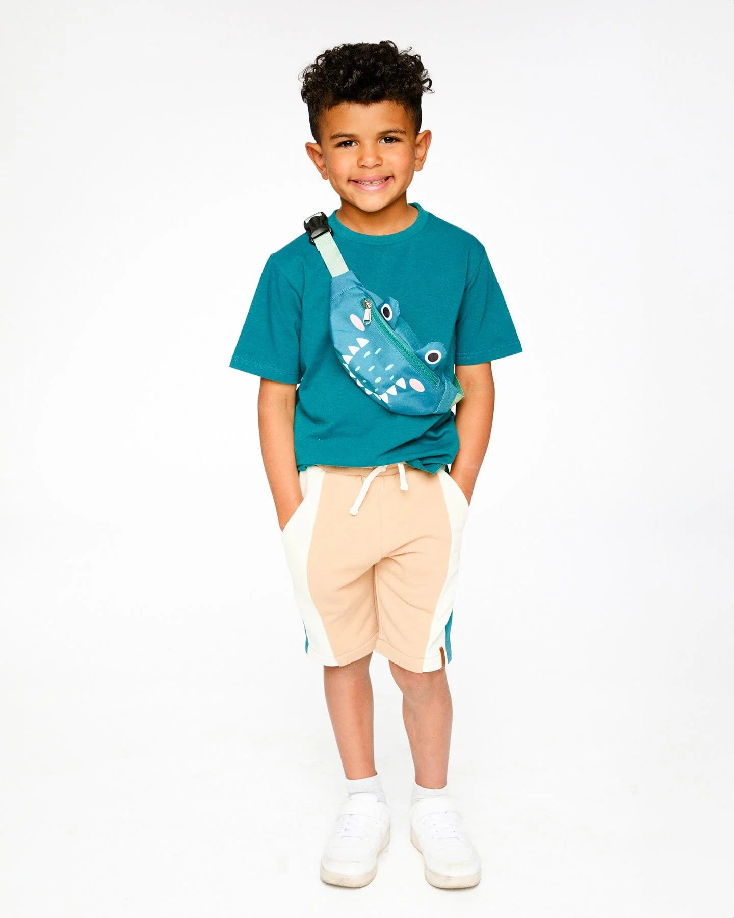 Crocodile Fanny Pack Turquoise - Image 3