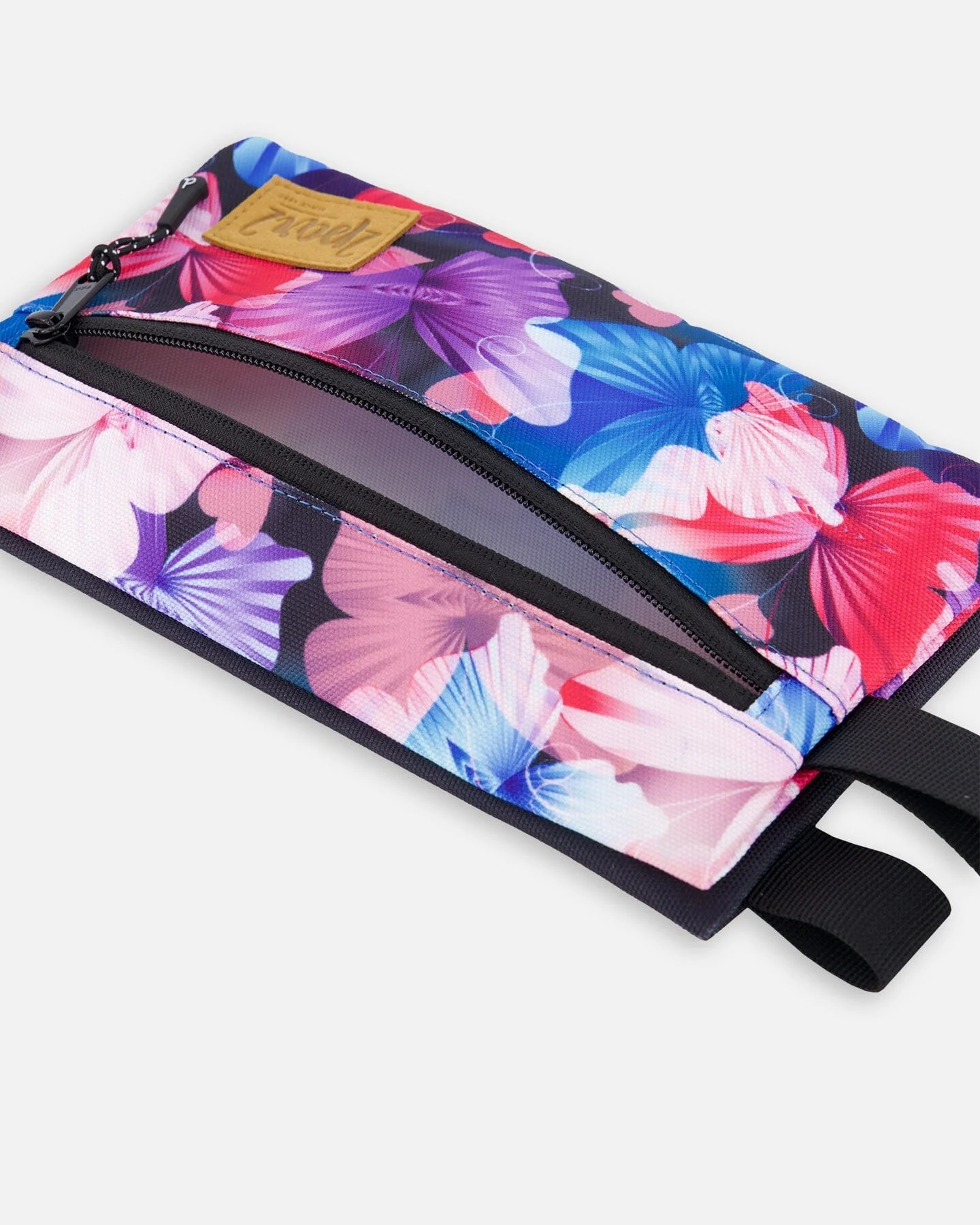 Double Pencil Case Black Butterfly Print - Image 3