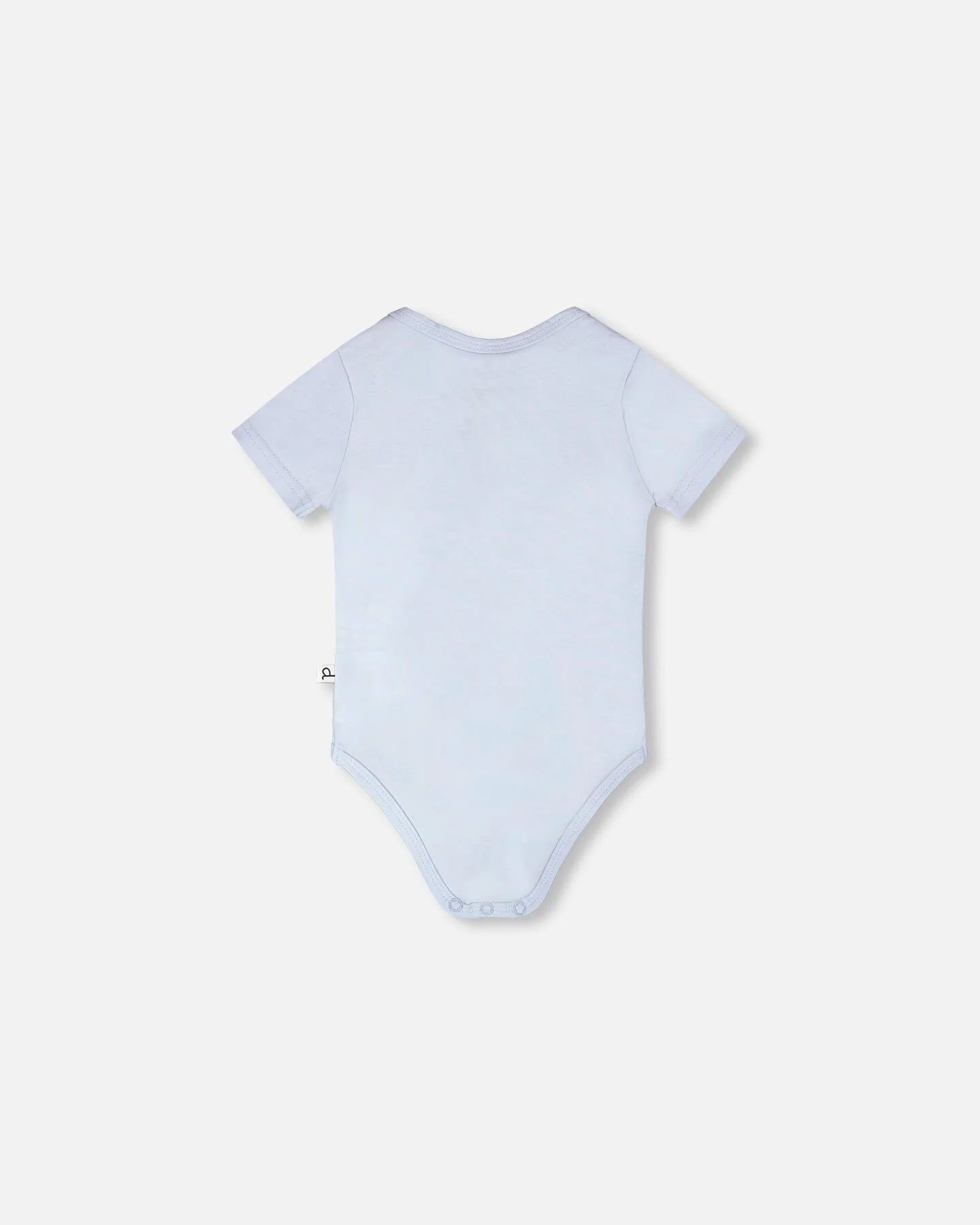 Evolutive Organic Cotton Jersey Onesie Sky Blue - Image 3