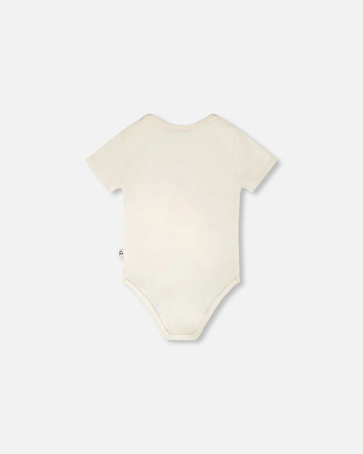 Evolutive Organic Cotton Jersey Onesie White - Image 3