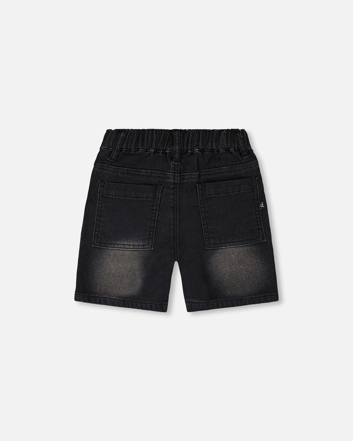 French Terry Grey Denim Shorts - Image 4