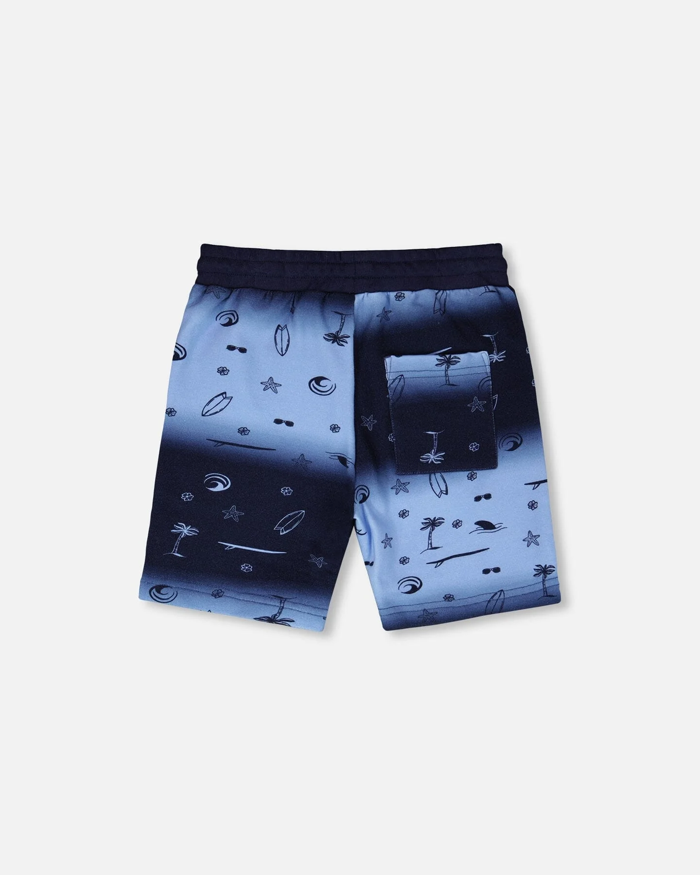 French Terry Shorts Blue Gradient - Image 3