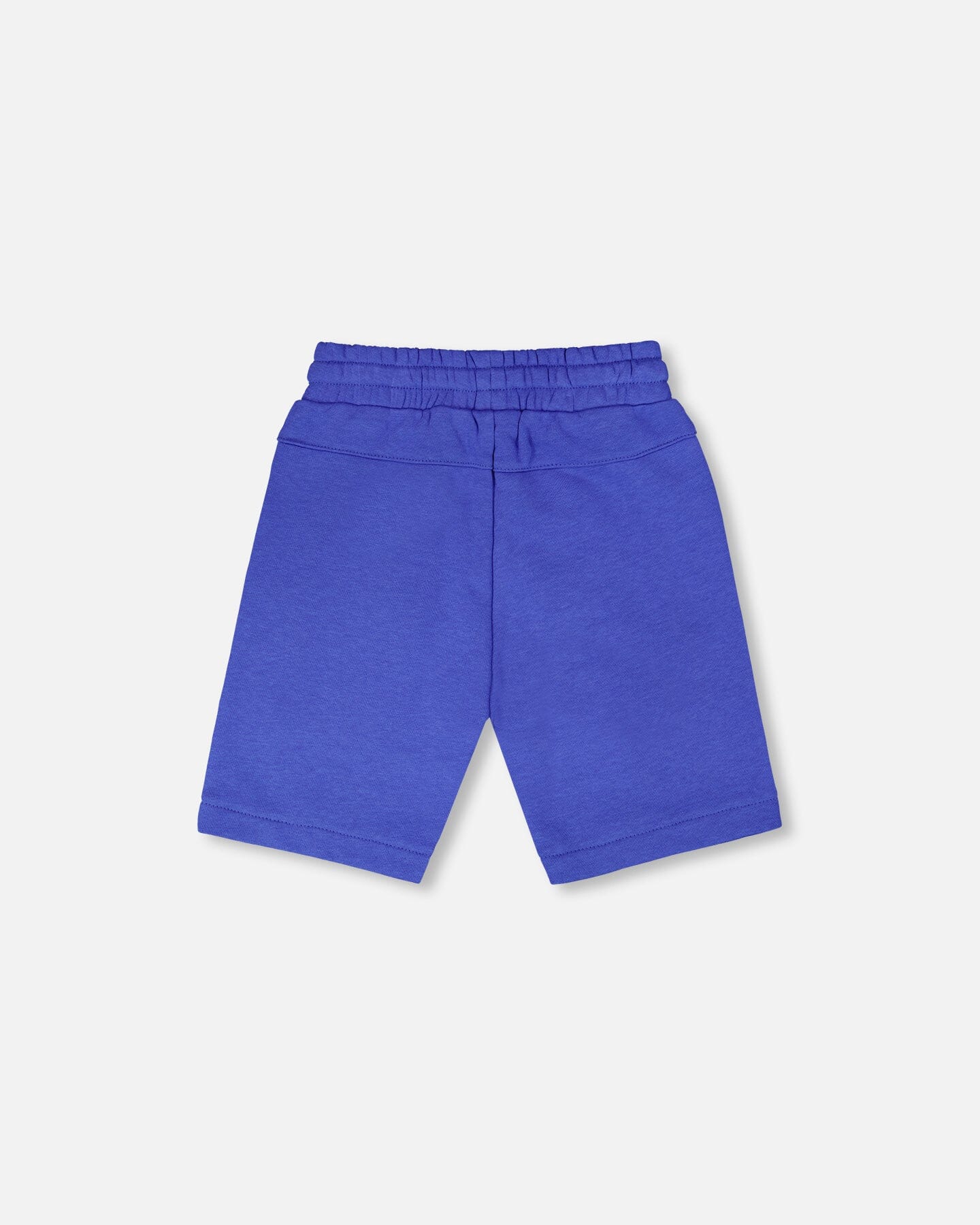 French Terry Shorts With Cross Seams Royal Blue - Image 4