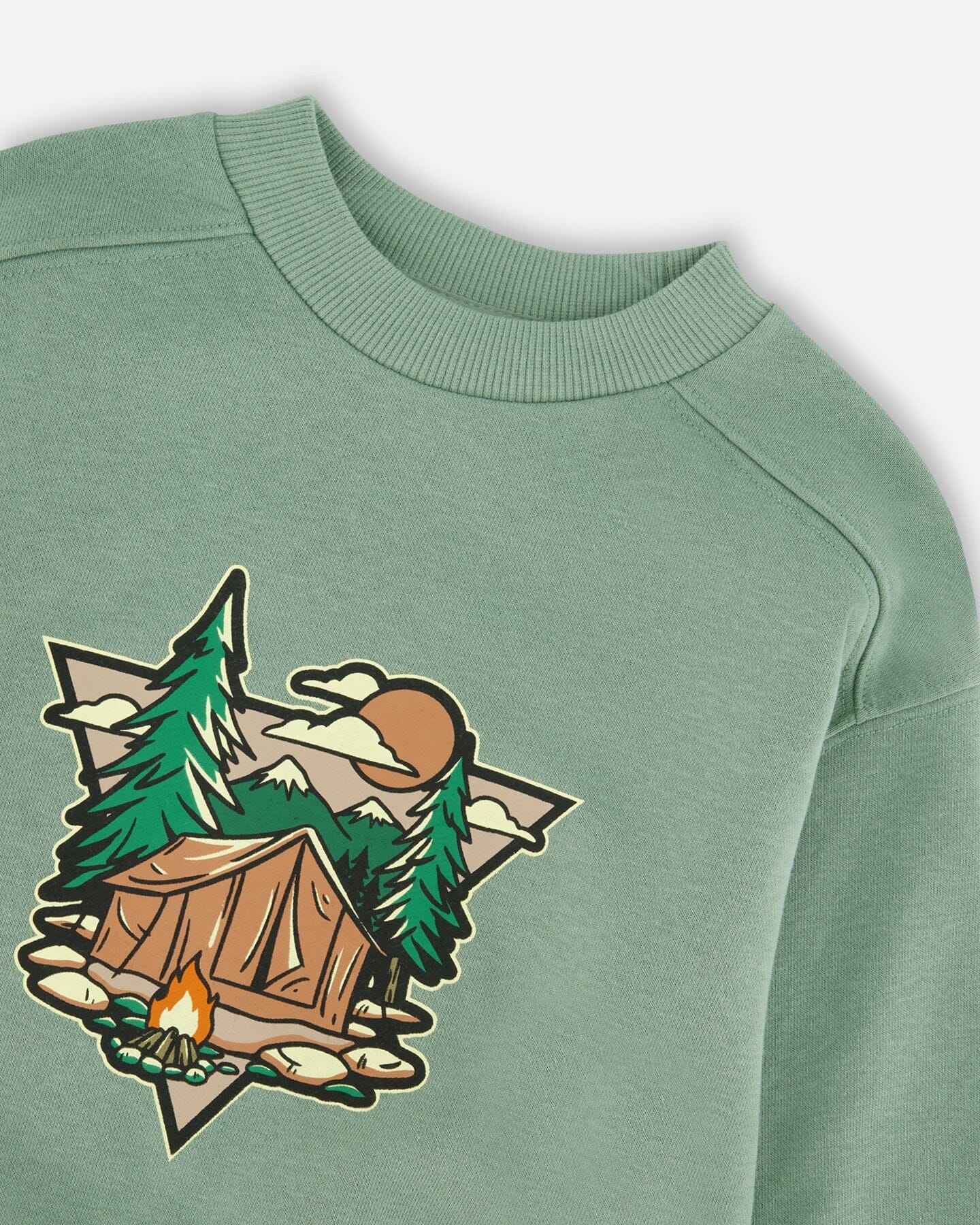 French Terry Sweatshirt Pale Green - Image 5