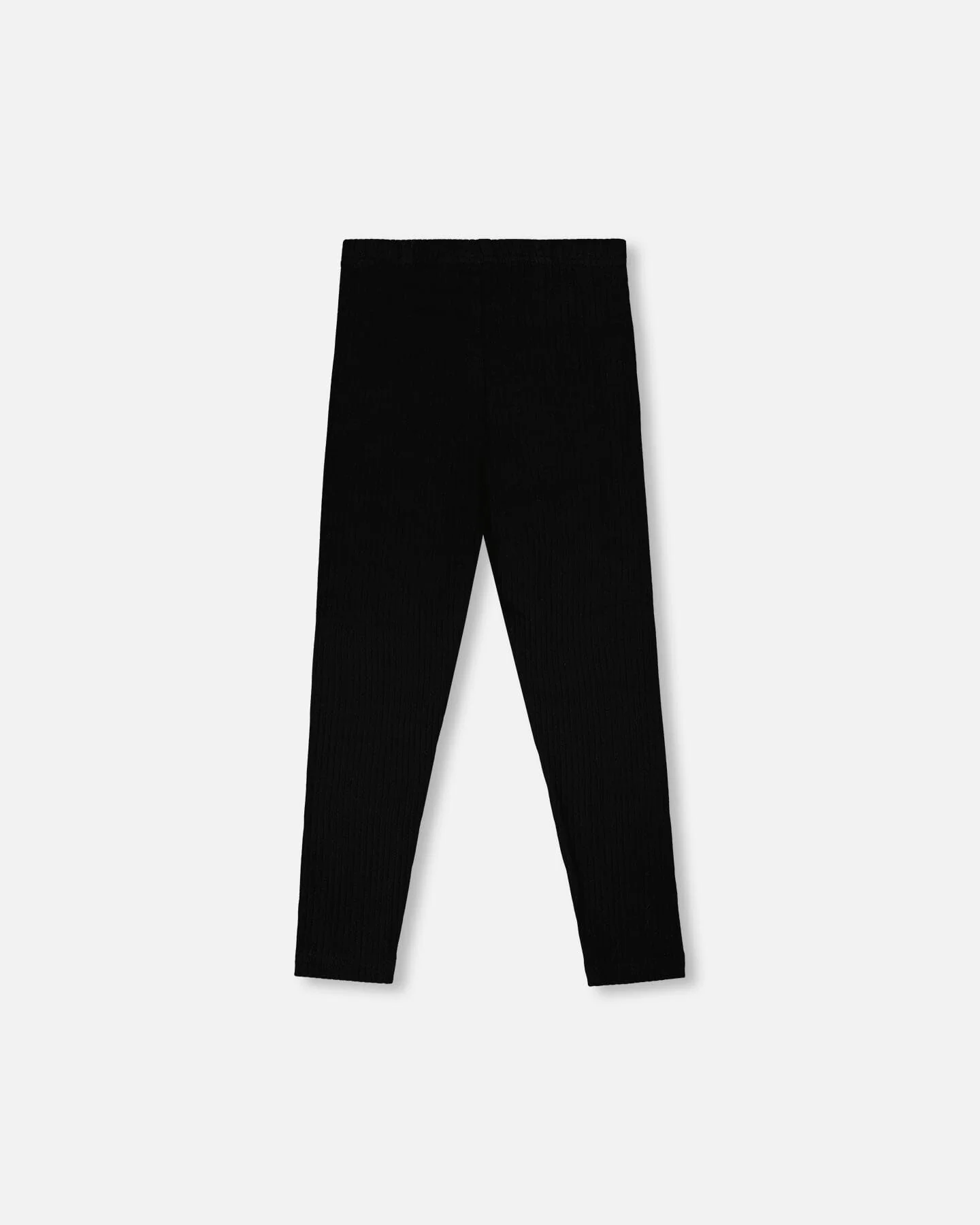 Full-Length Rib Leggings Black - Image 3