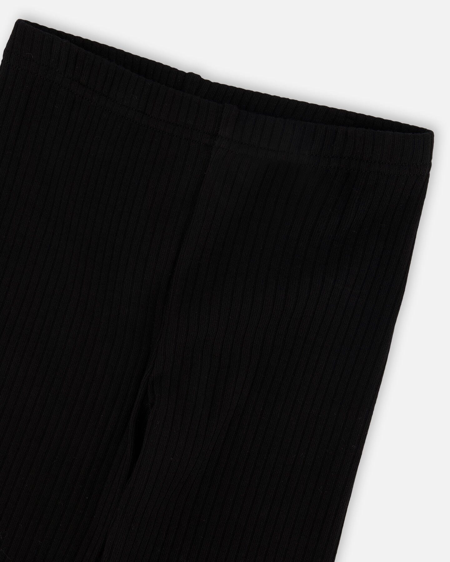 Full-Length Rib Leggings Black - Image 4