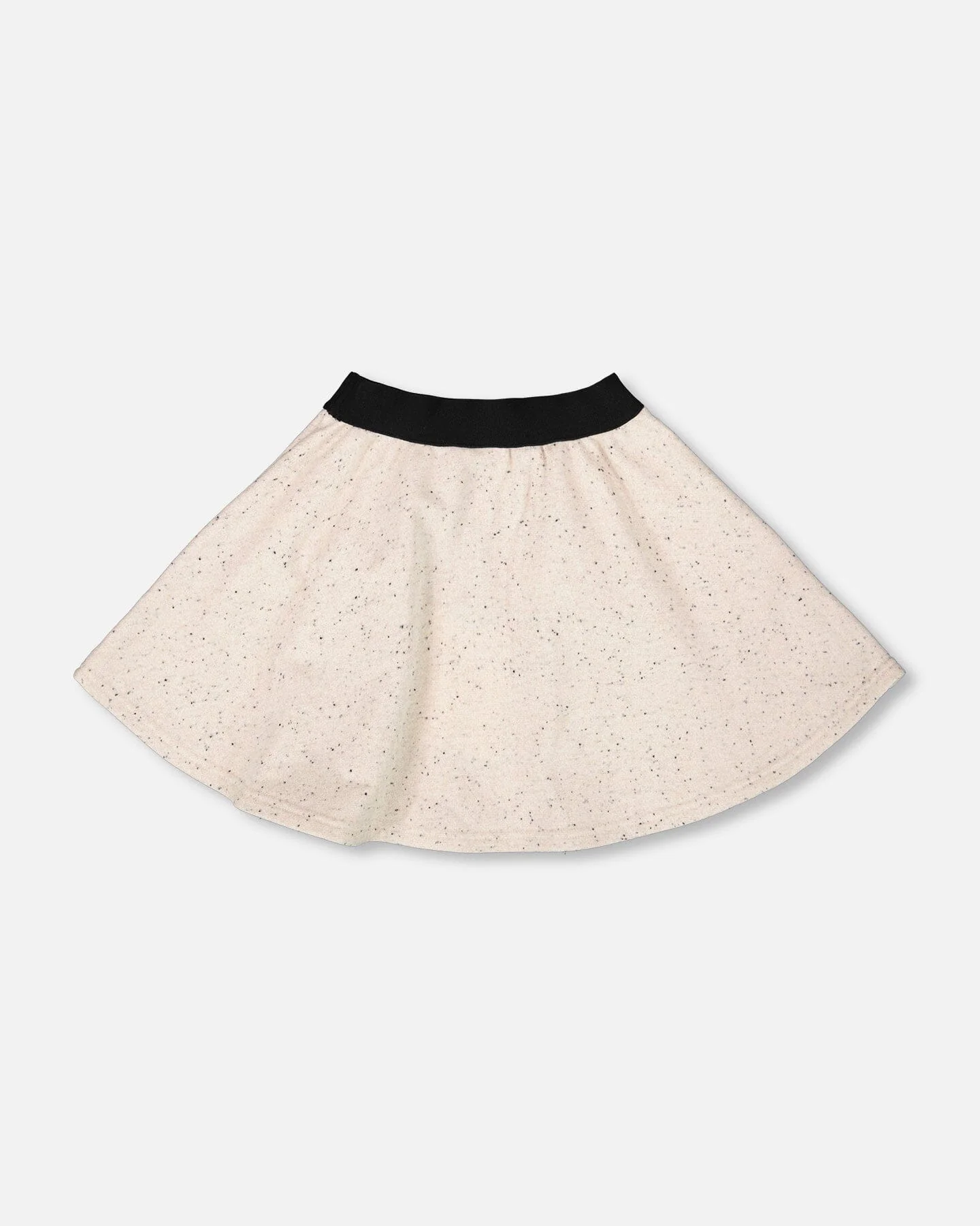 Glittering French Terry Skirt Beige And Black - Image 3