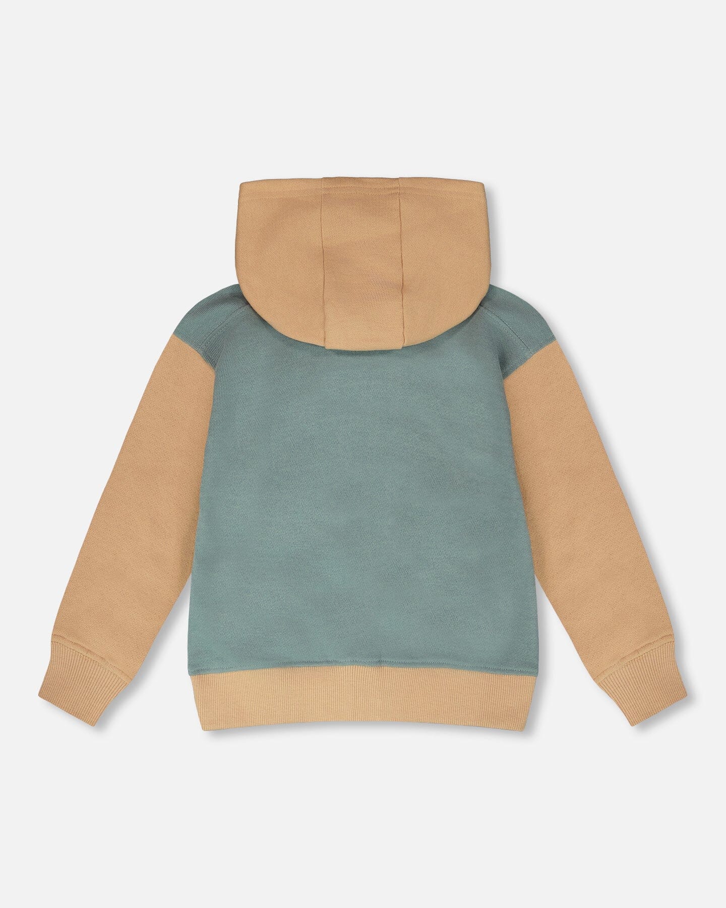 Hooded French Terry Cardigan Mint Green - Image 3