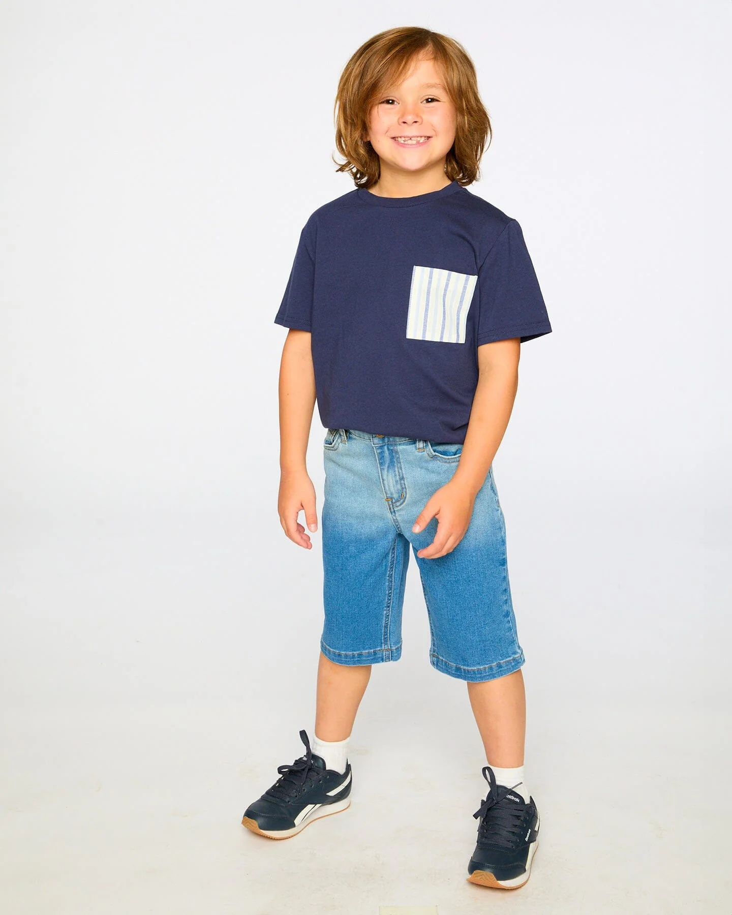Jersey T-Shirt With Chest Pocket Dark Blue - Image 4