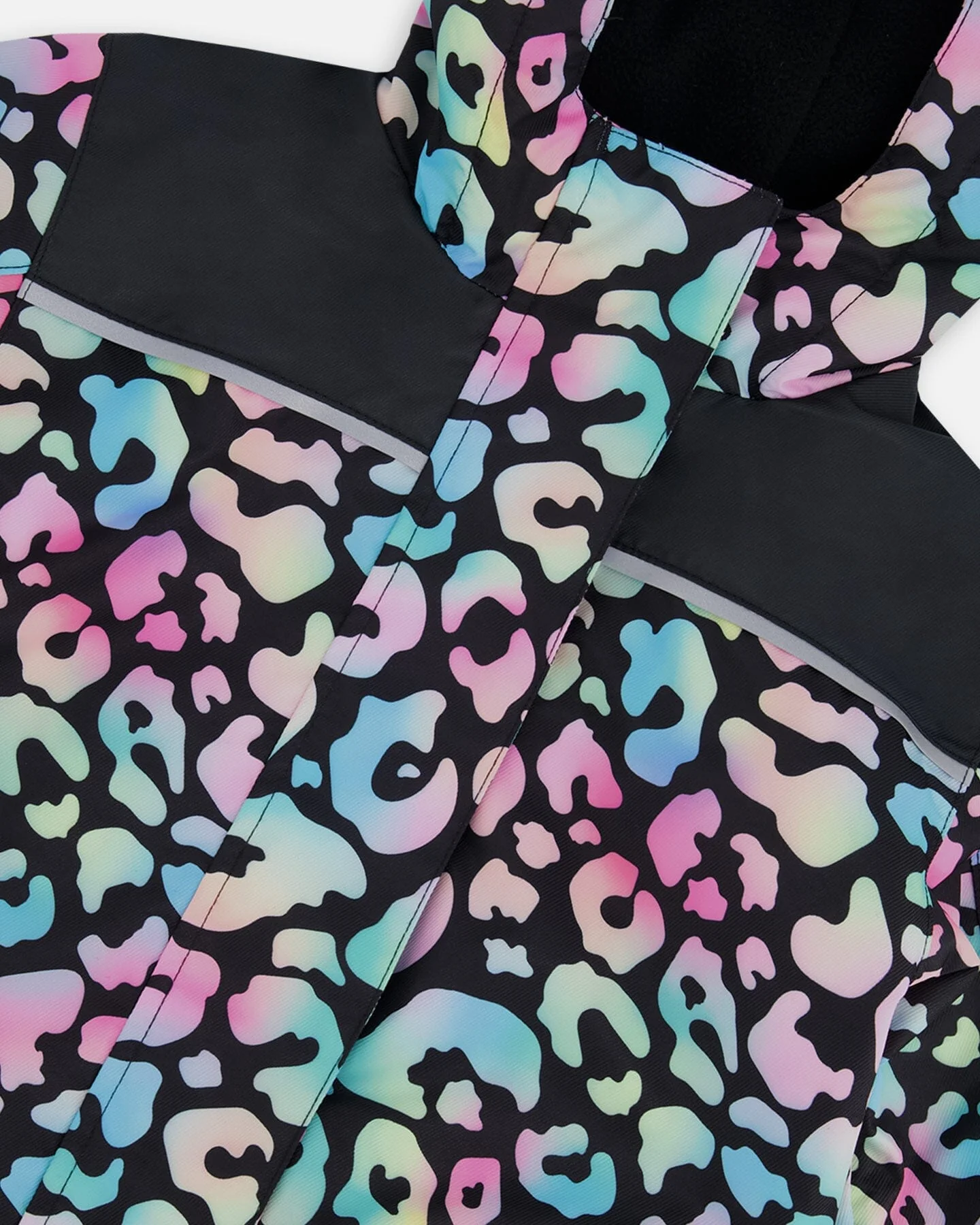 Kids Mid-Season One-Piece Outerwear Black Animal Print - Image 6