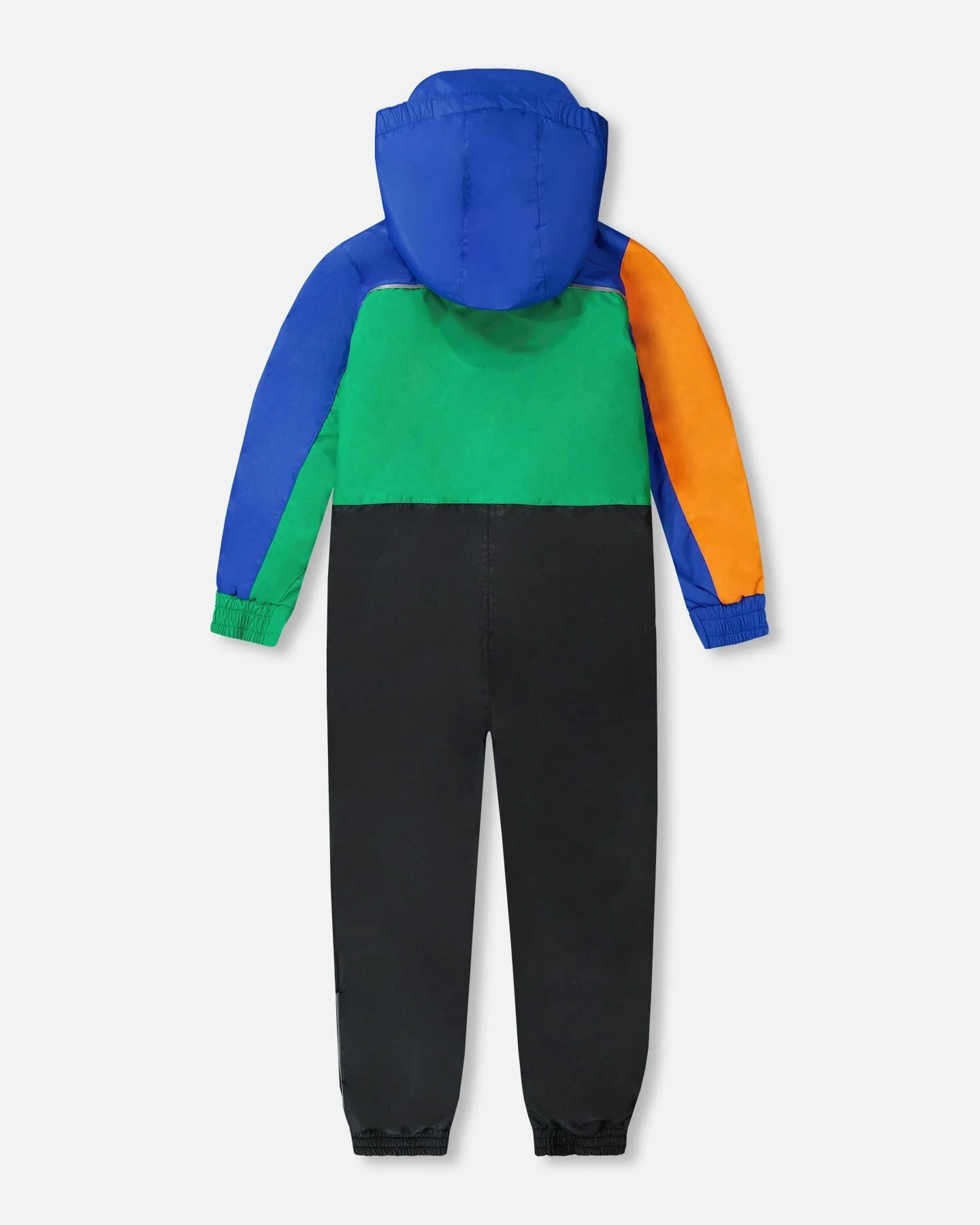 Kids Mid-Season One-Piece Outerwear Royal Blue Colorblock - Image 4