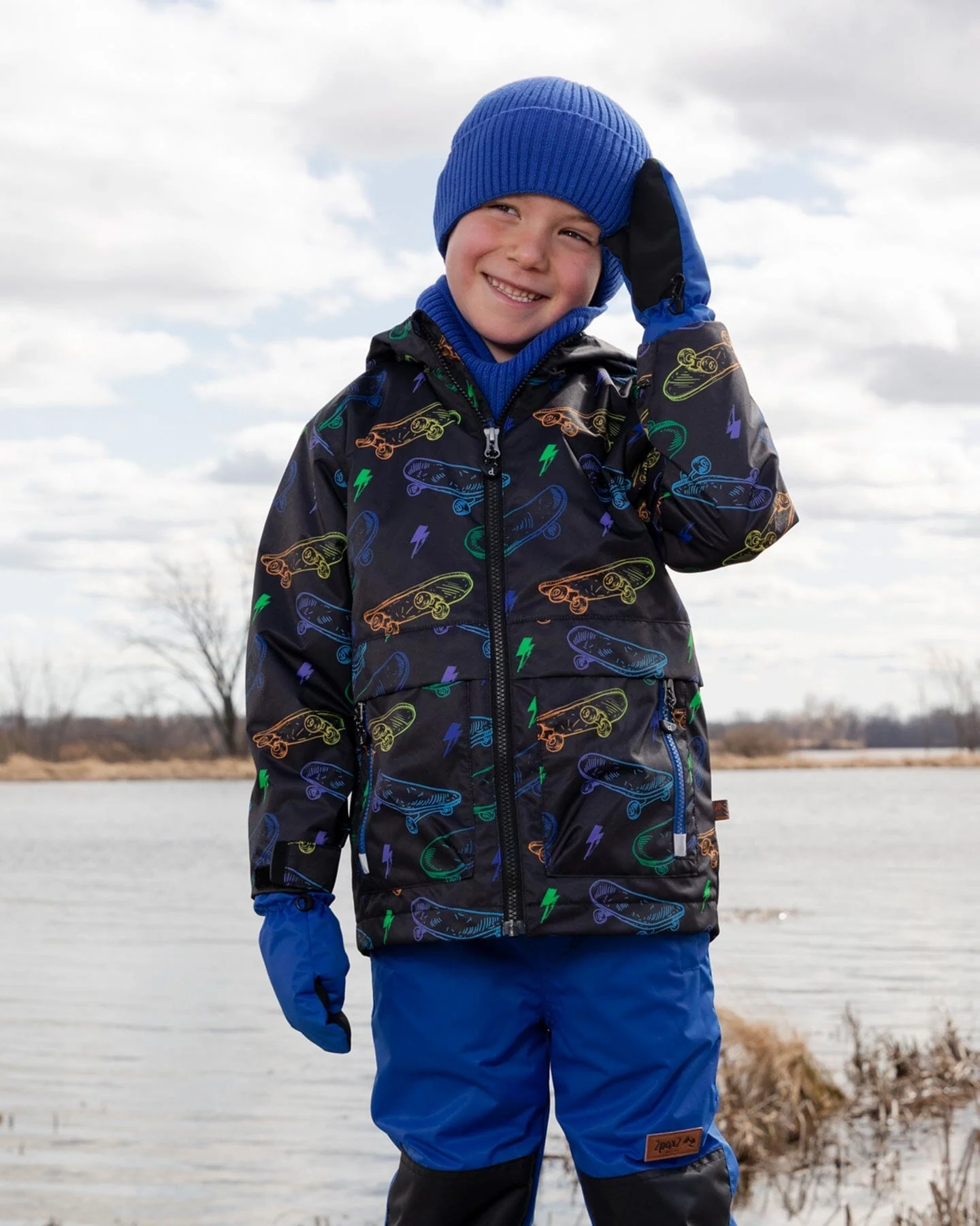 Knit Hat Royal Blue - Image 3