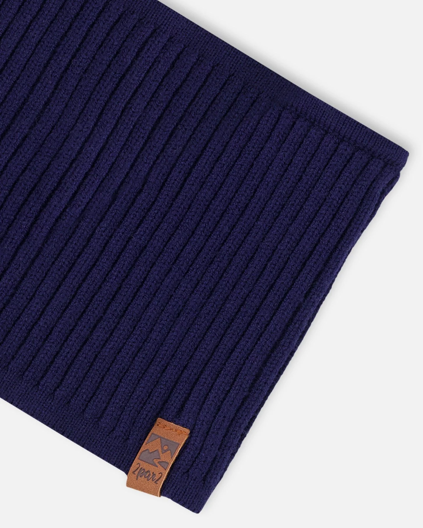 Knit Neckwarmer Navy Blue - Image 5