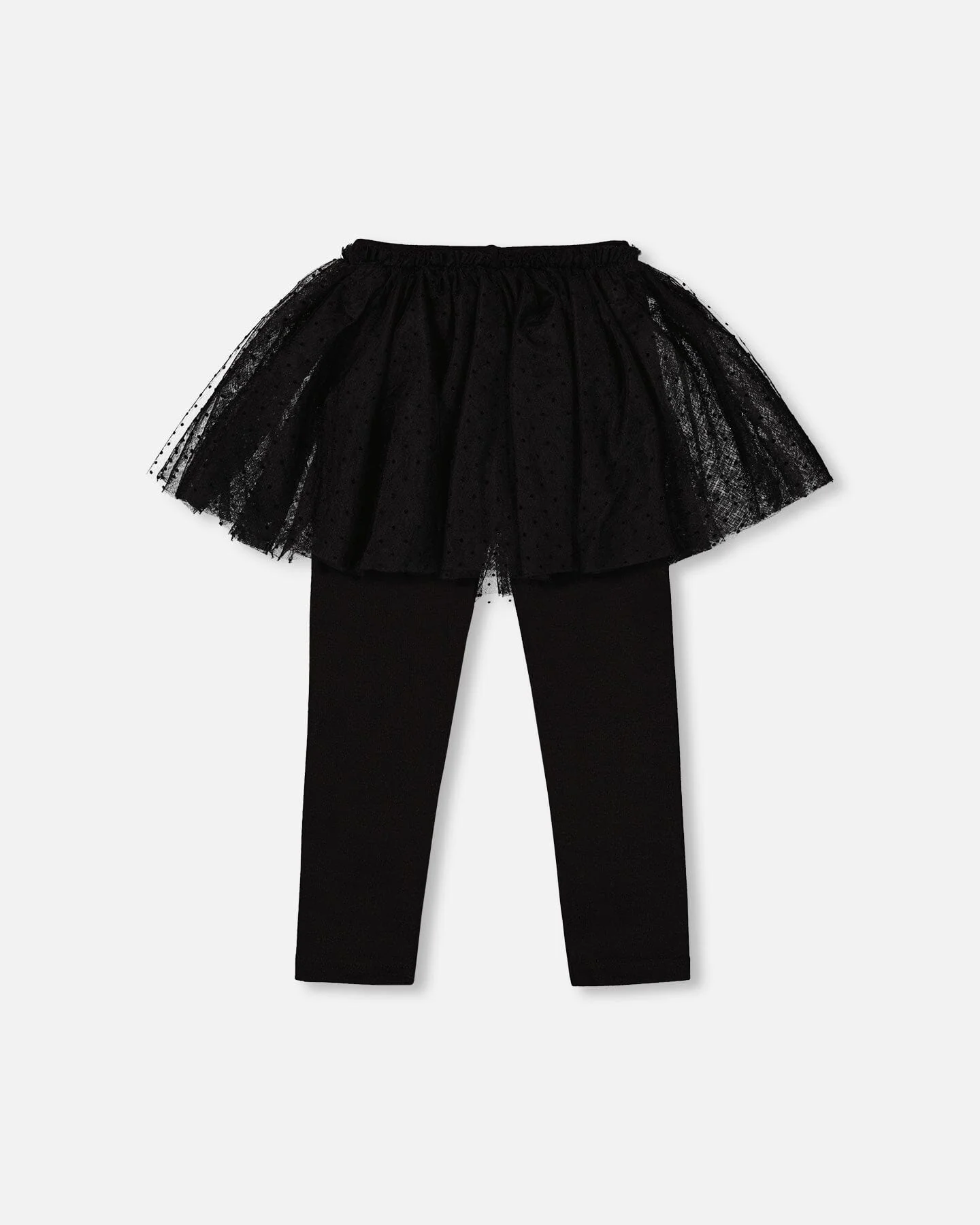 Leggings With Tulle Skirt Black - Image 3