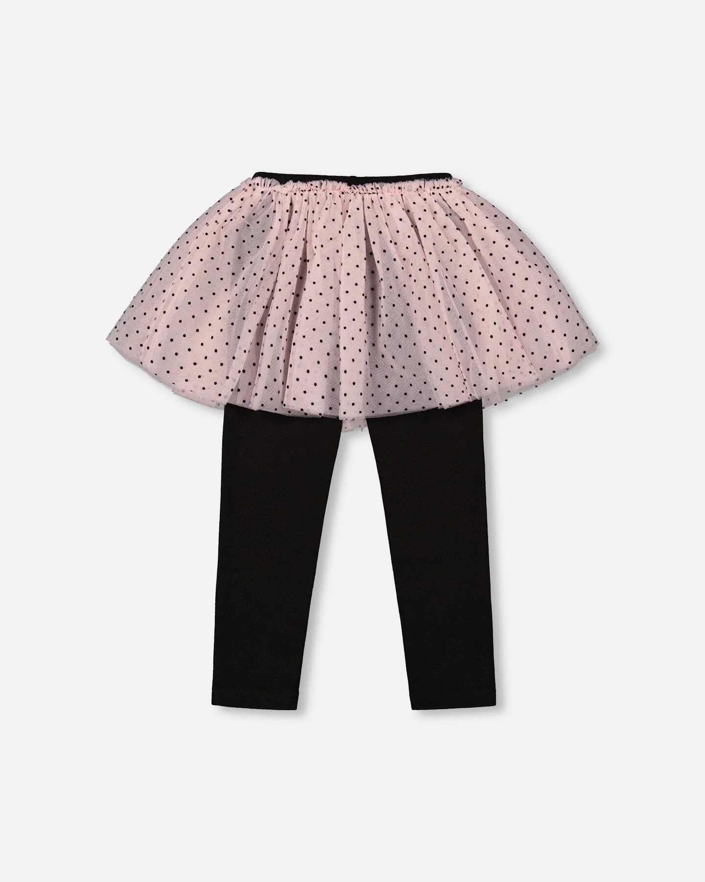 Leggings With Tulle Skirt Pink And Black - Image 3