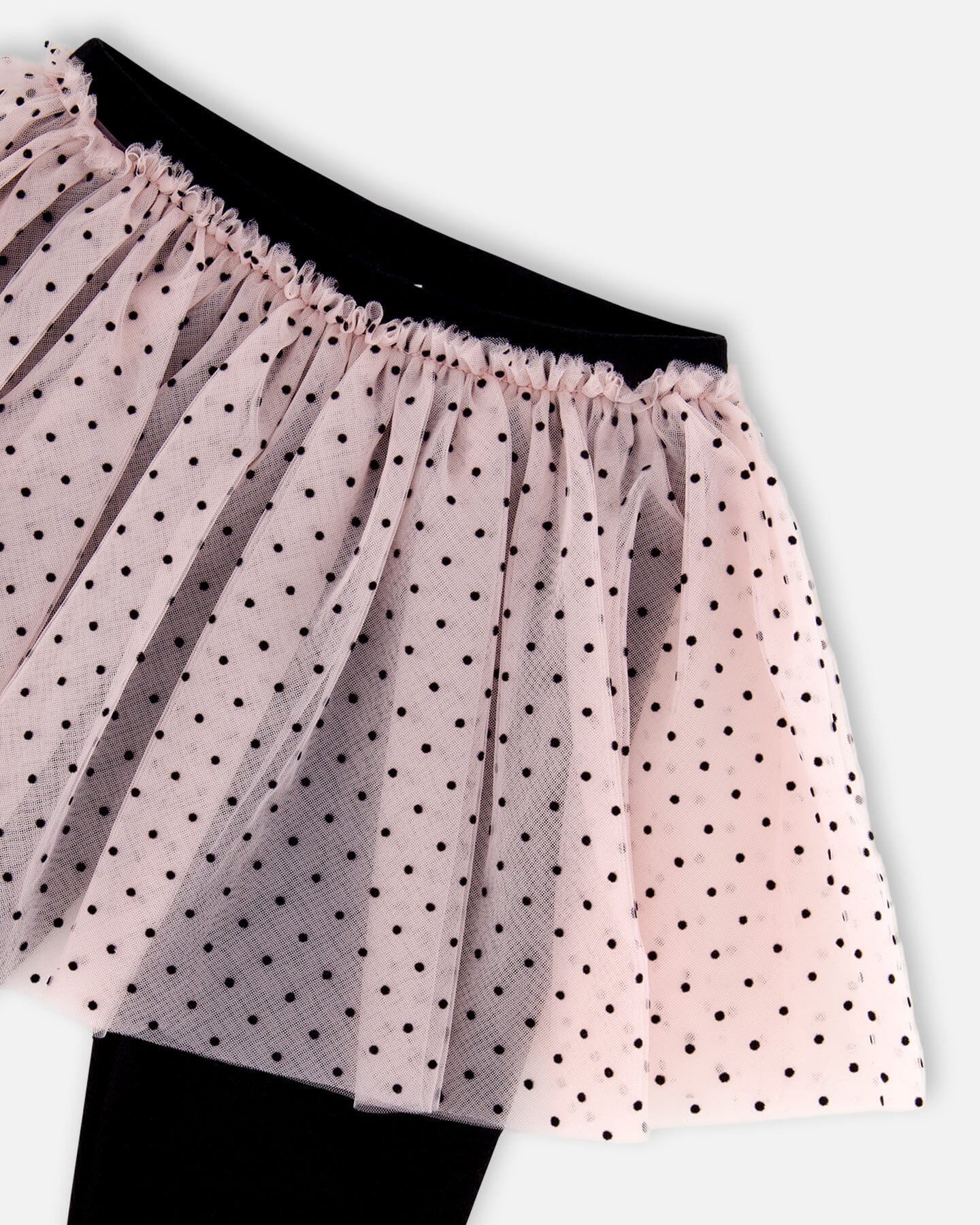 Leggings With Tulle Skirt Pink And Black - Image 4