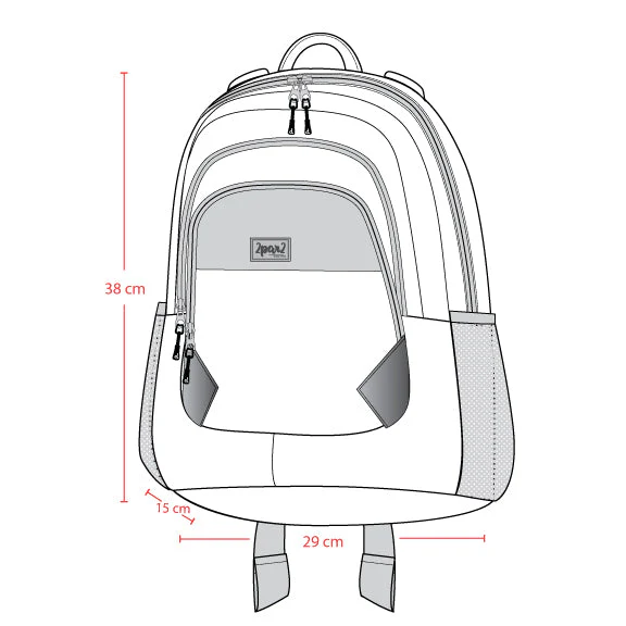 Little Kids Backpack Blue Unicorn Print - Image 5