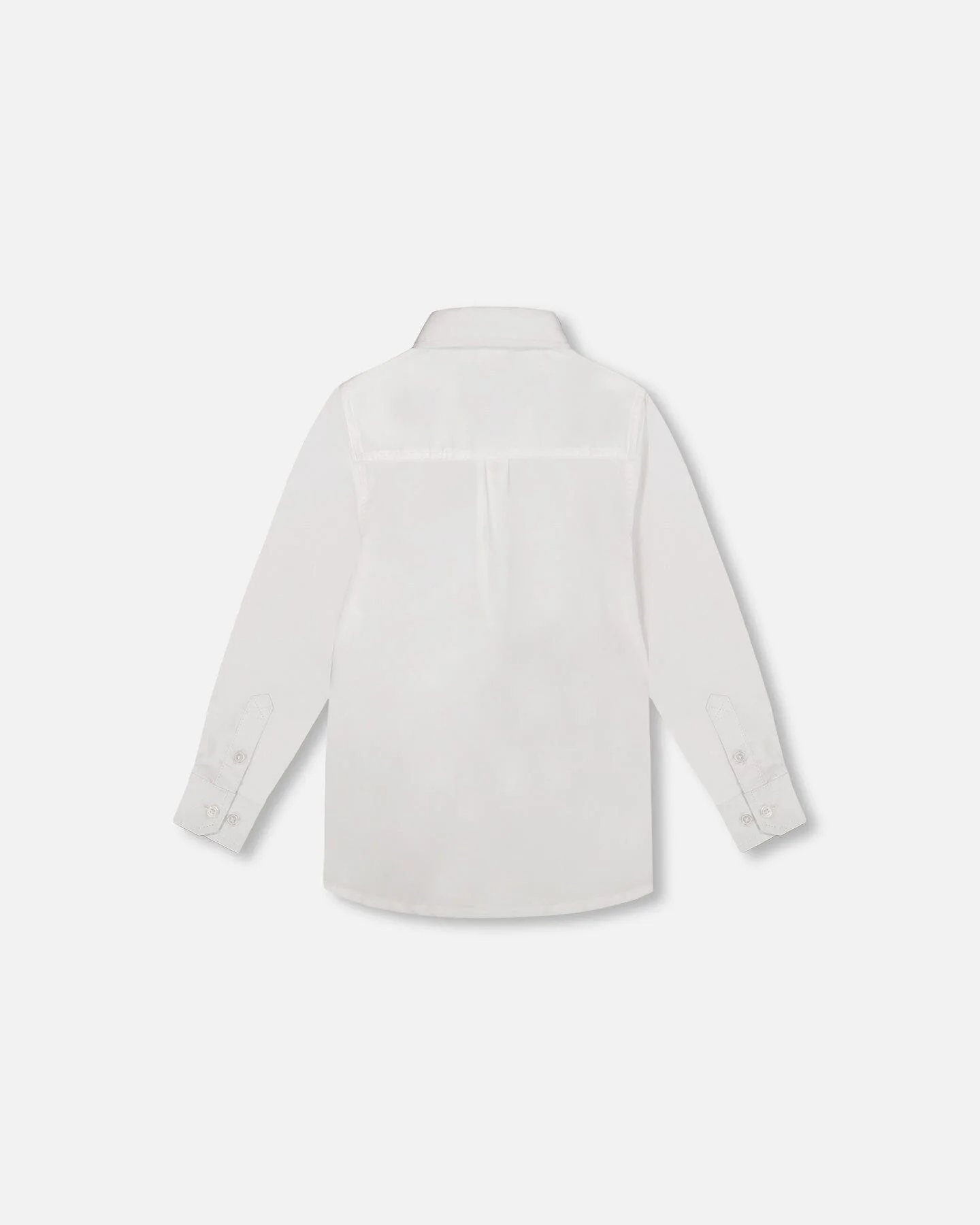 Long Sleeve Button Down Shirt White - Image 3