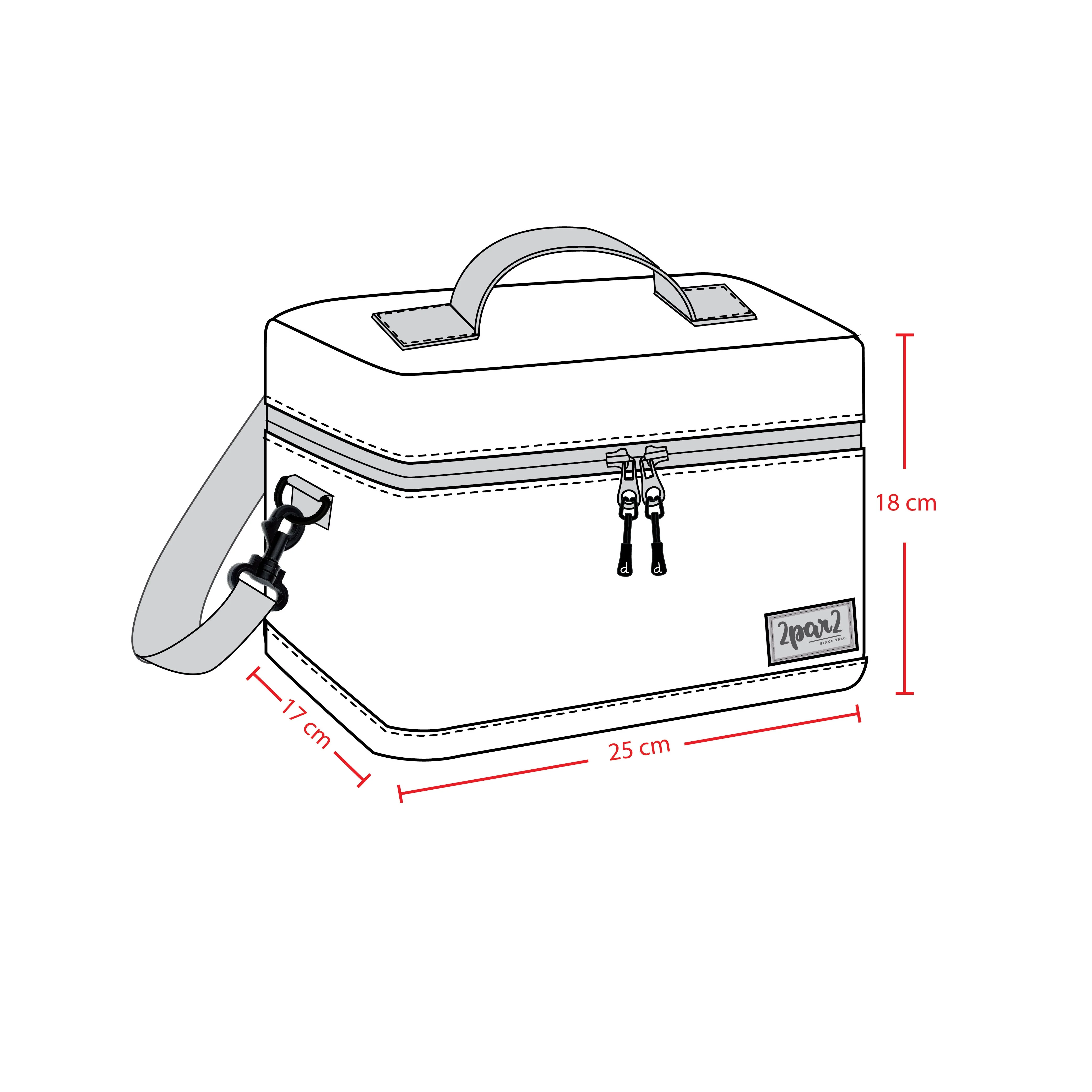 Lunch Box Navy Unicorn Print - Image 4