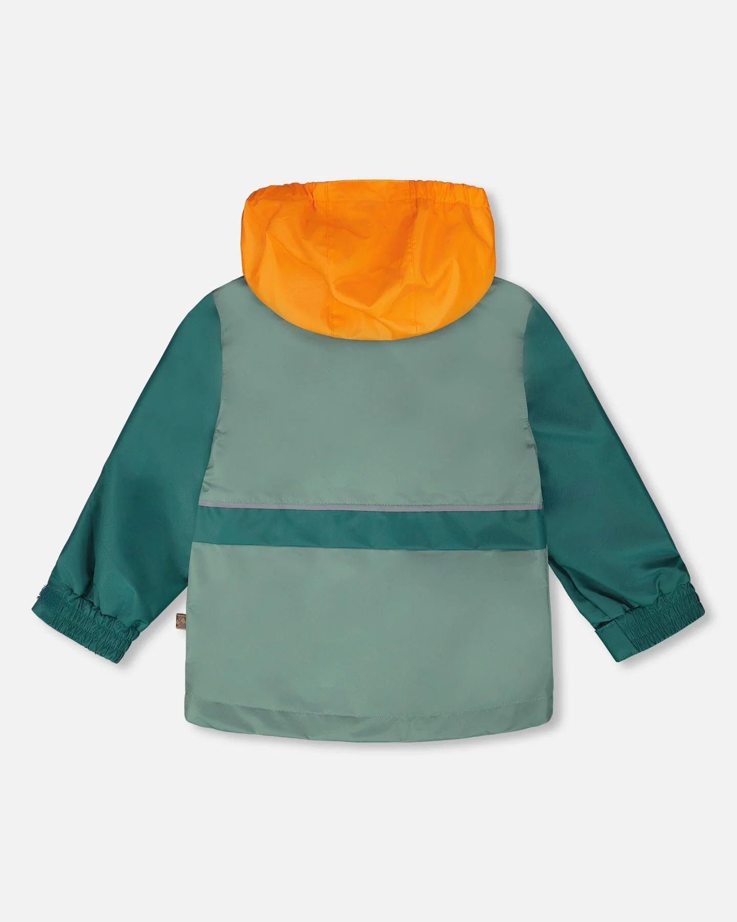 Mid-Season Jacket Dark Green And Orange - Image 4