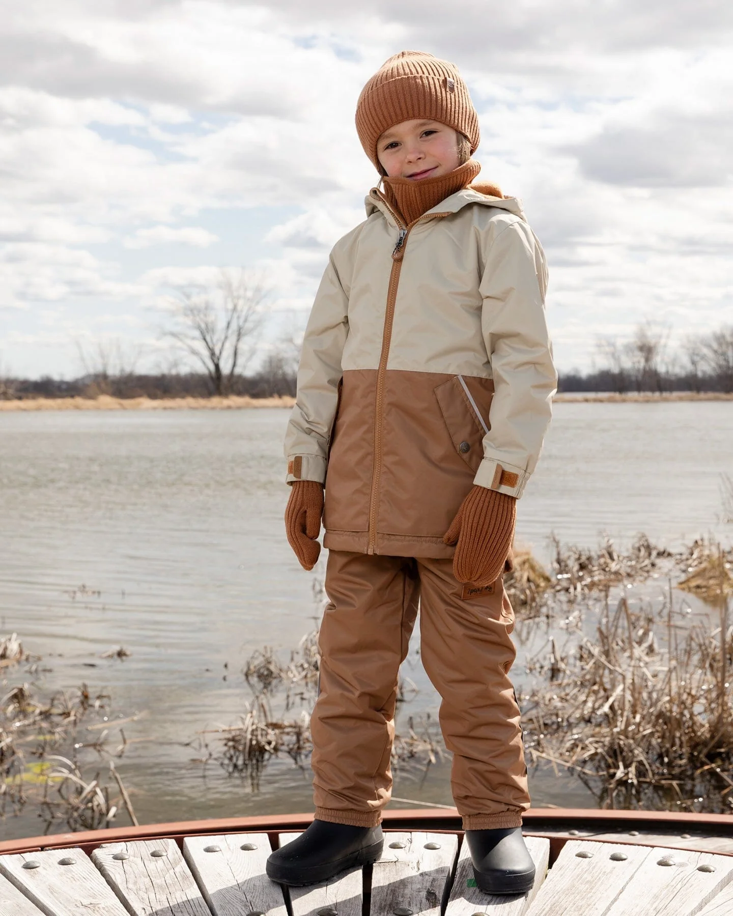 Mid-Season Jacket In Recycled Polyester Beige - Image 2