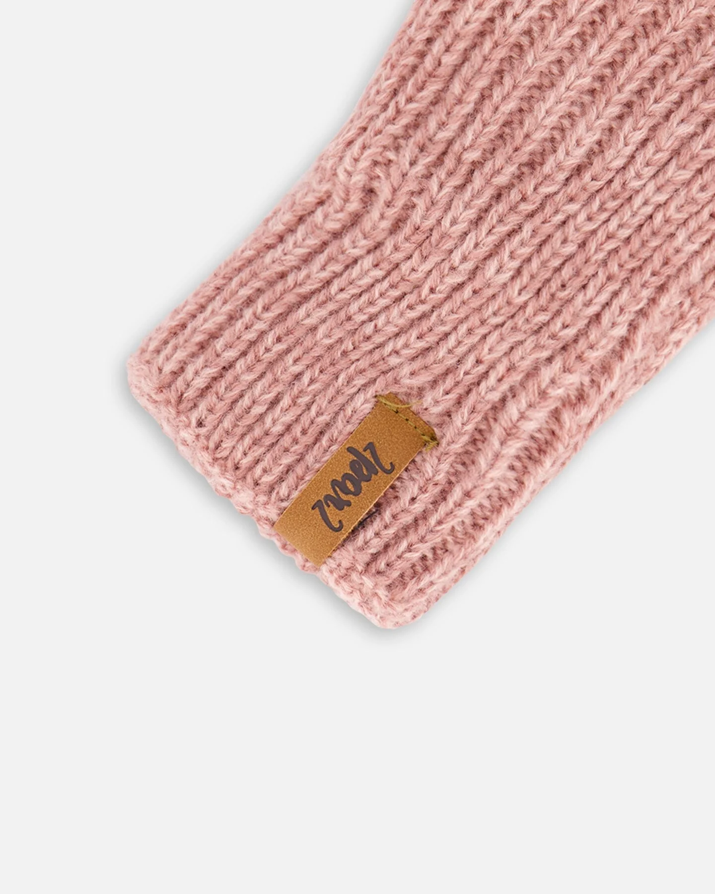 Mid-Season Knit Mittens Dusty Pink - Image 3