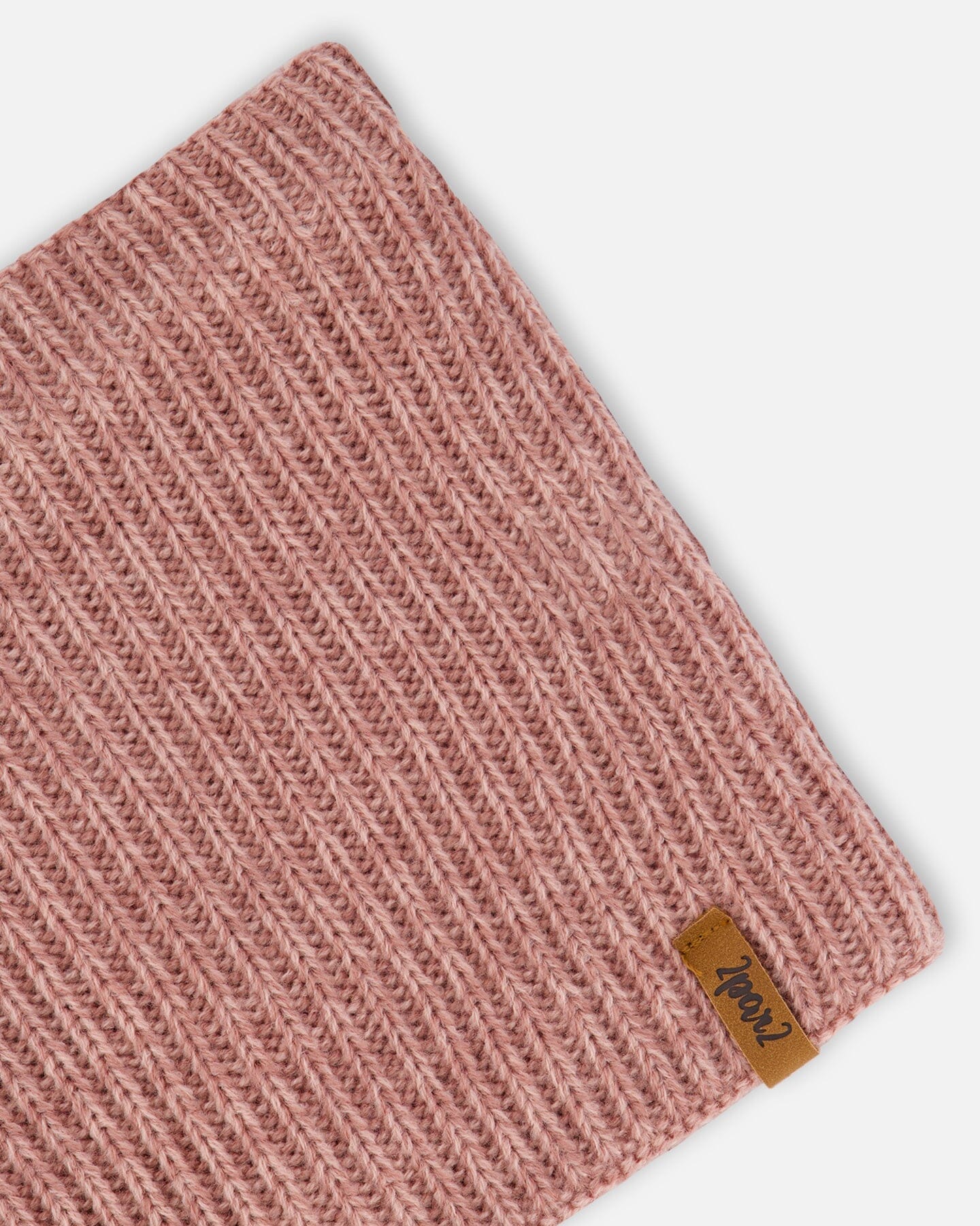 Mid-Season Knit Neck Warmer Dusty Pink - Image 3