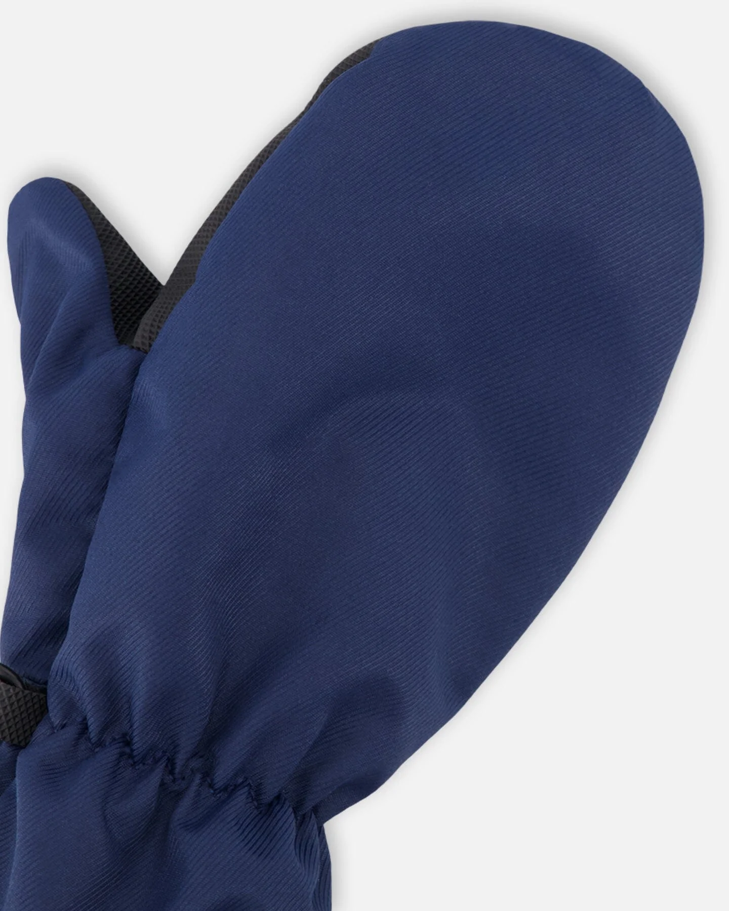 Mid-Season Mittens In Recycled Polyester Navy Blue - Image 3