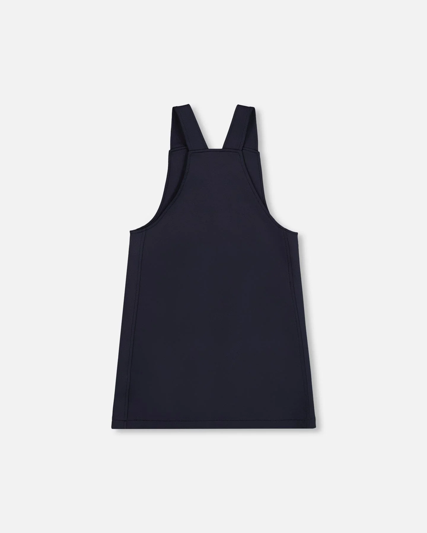 Milano Jumper Dress Navy Blue With Buckle Detail - Image 3