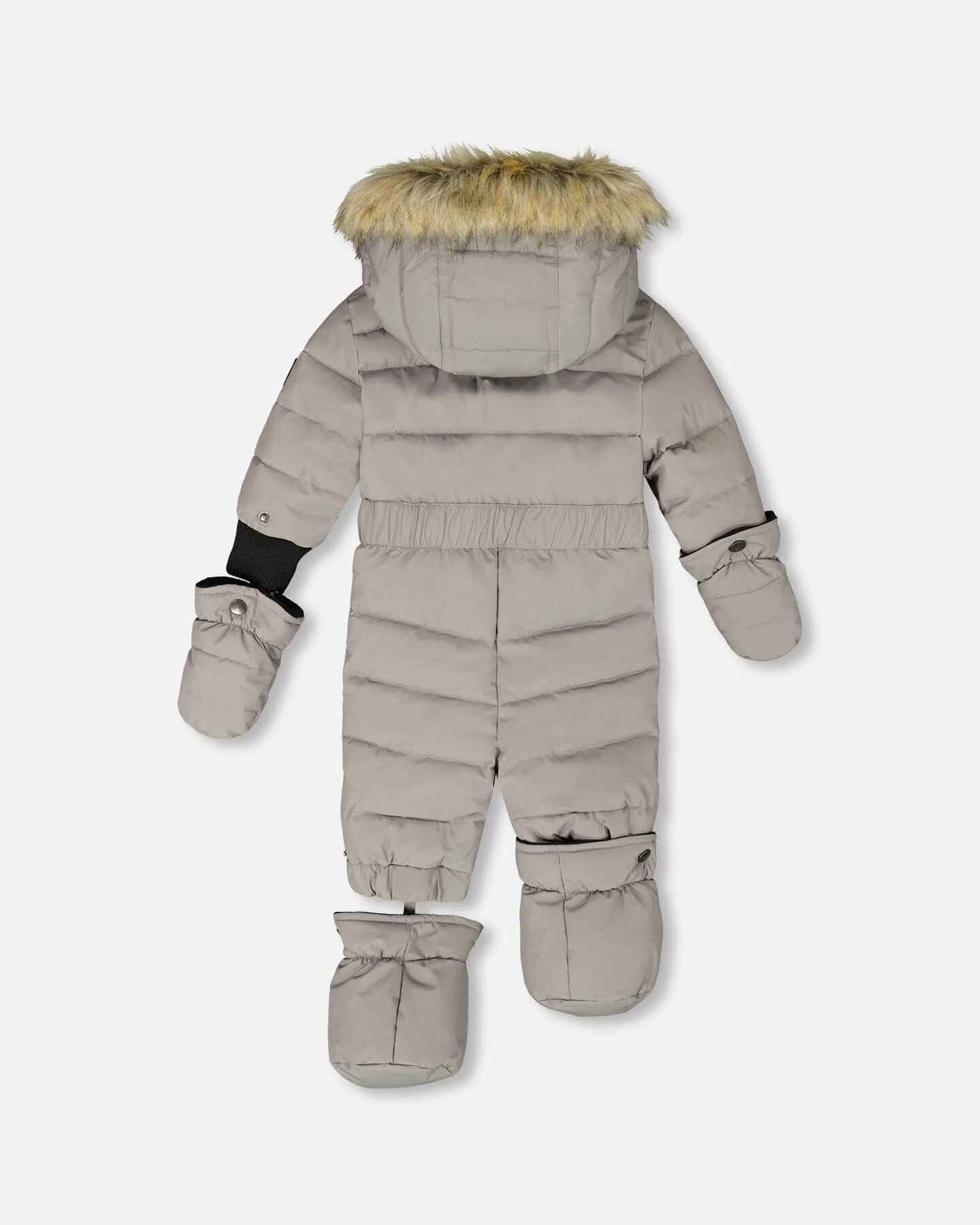 One-Piece Baby Original Puffy Snowsuit Gray - Image 4