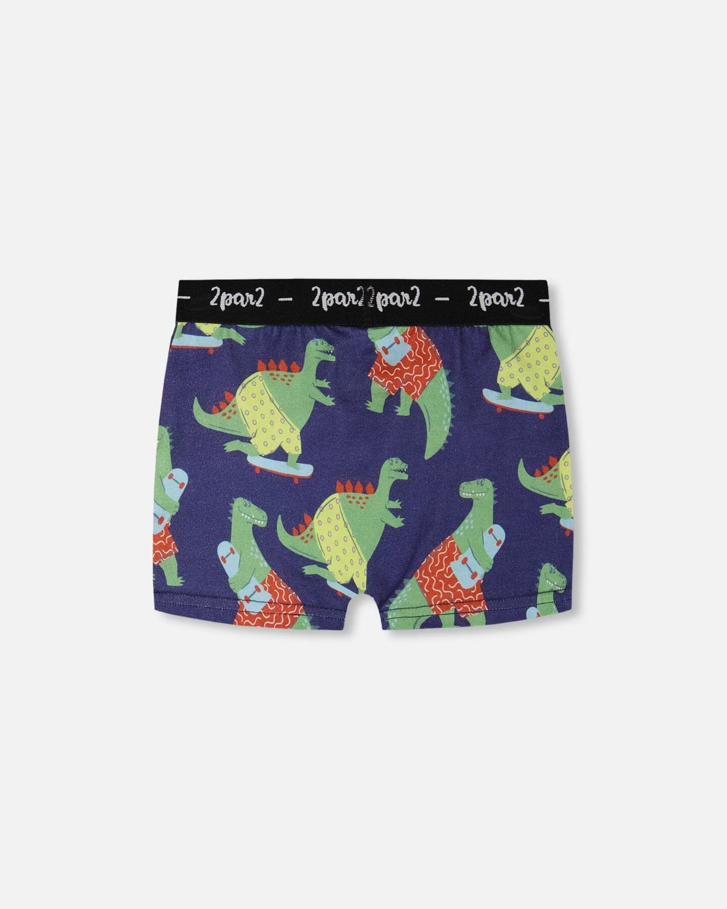 Organic Cotton Boxer Blue Dino Print - Image 2