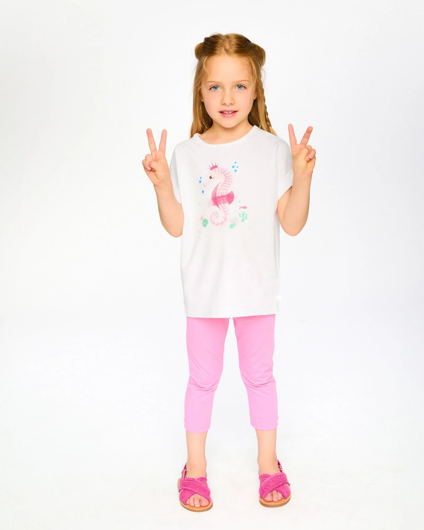 Organic Cotton Jersey Capri Pink - Image 2