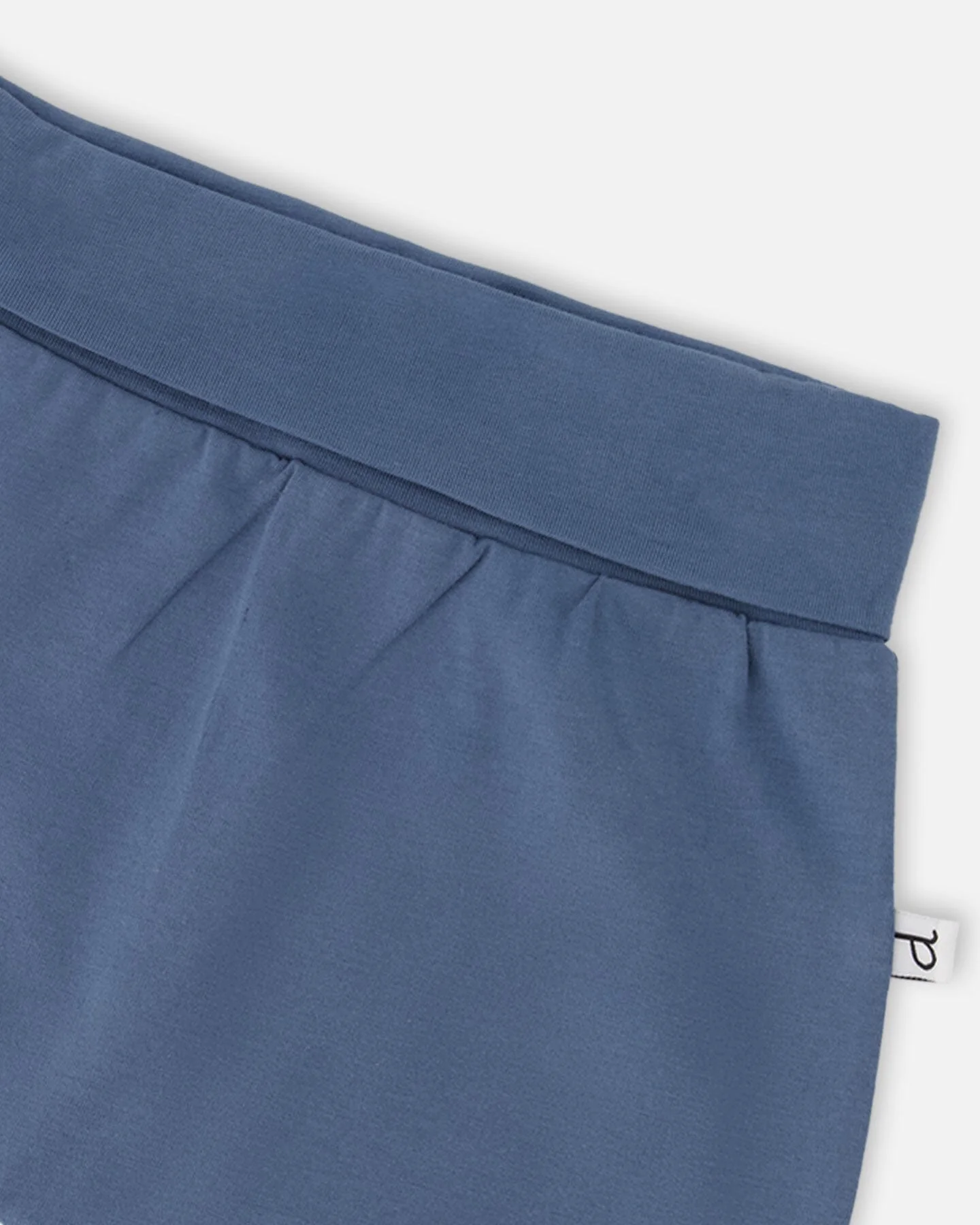 Organic Cotton Jersey Evolutive Pants Medium Blue - Image 3