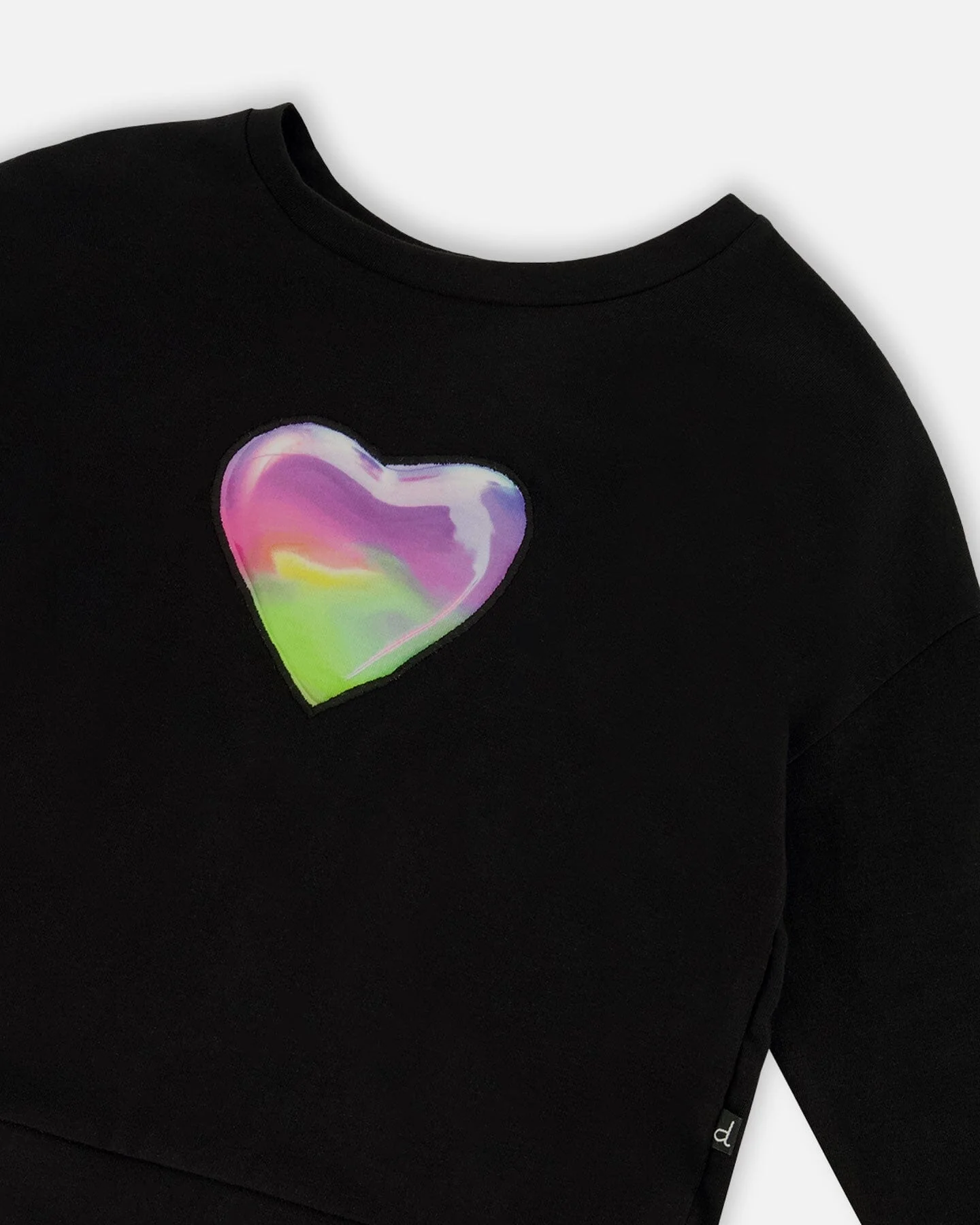 Organic Cotton Jersey Long Sleeve T-Shirt Black - Image 6