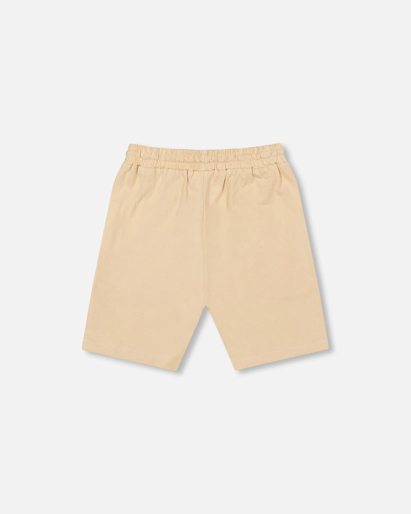 Organic Cotton Jersey Shorts Beige - Image 2