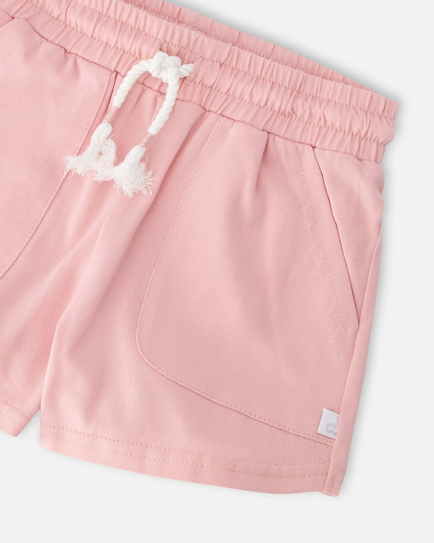 Organic Cotton Jersey Shorts Dusty Pink - Image 4