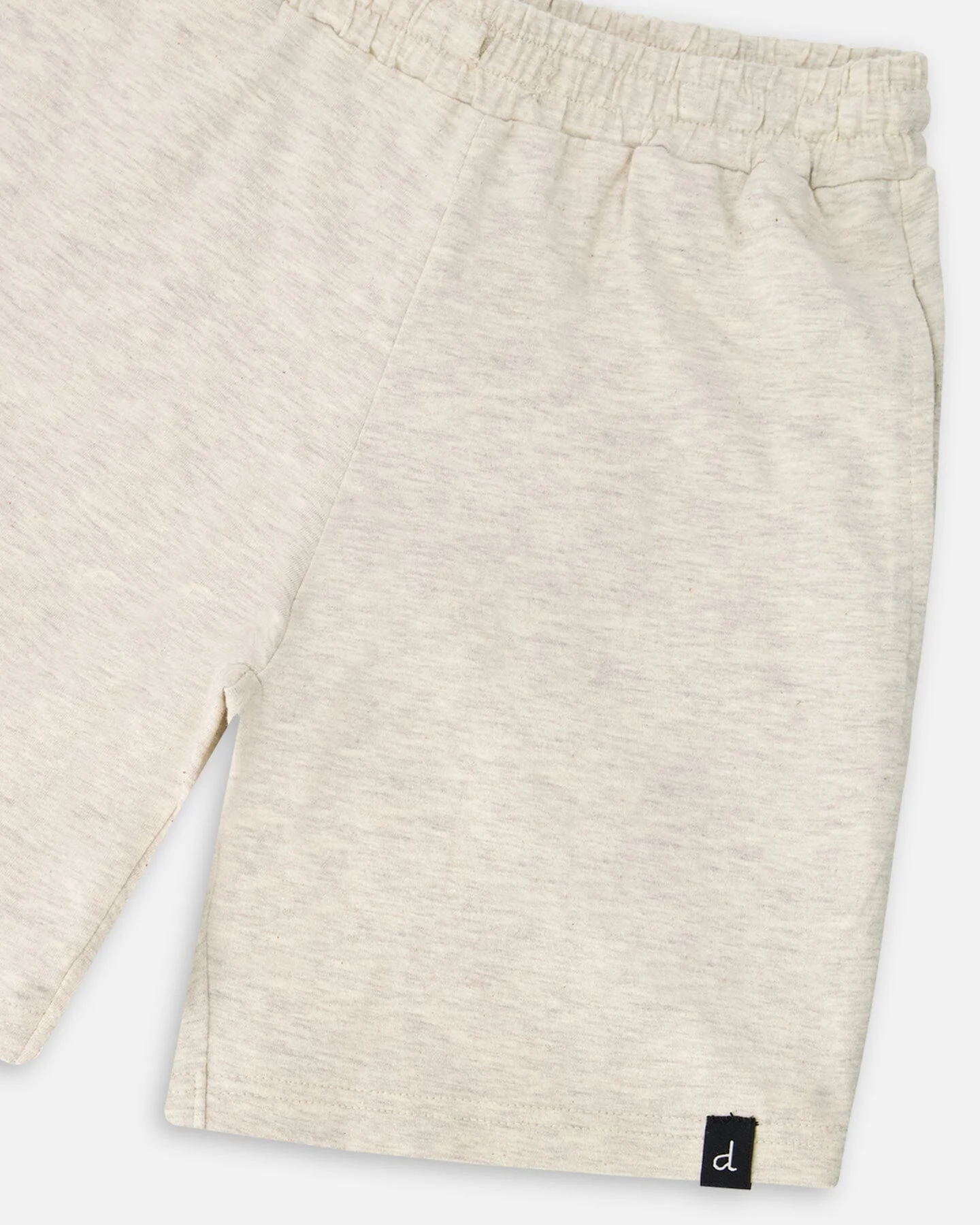 Organic Cotton Jersey Shorts Heather Grey - Image 3