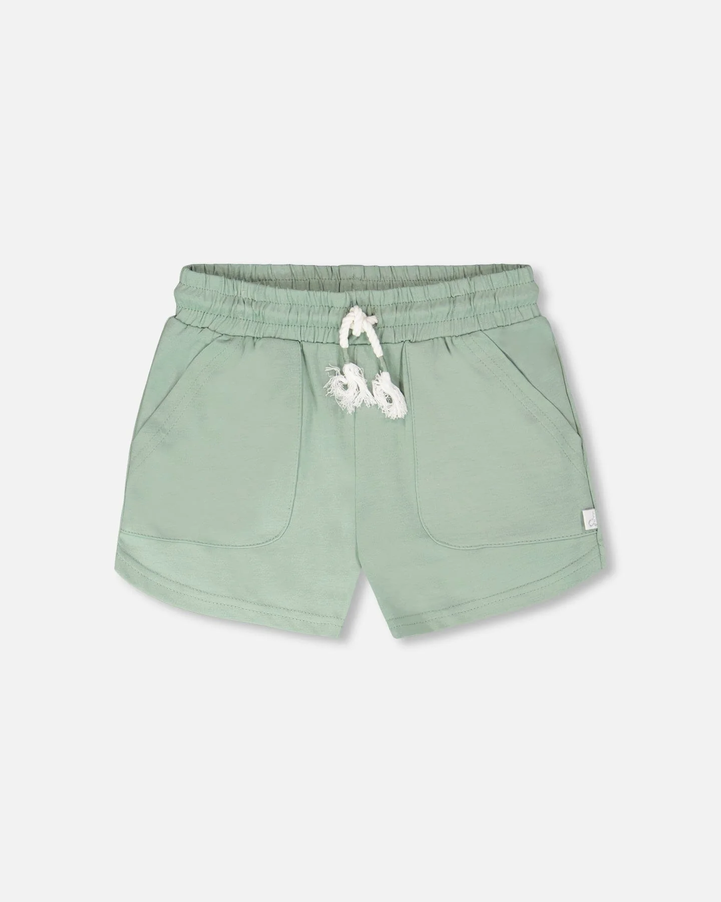 Organic Cotton Jersey Shorts Sage Green